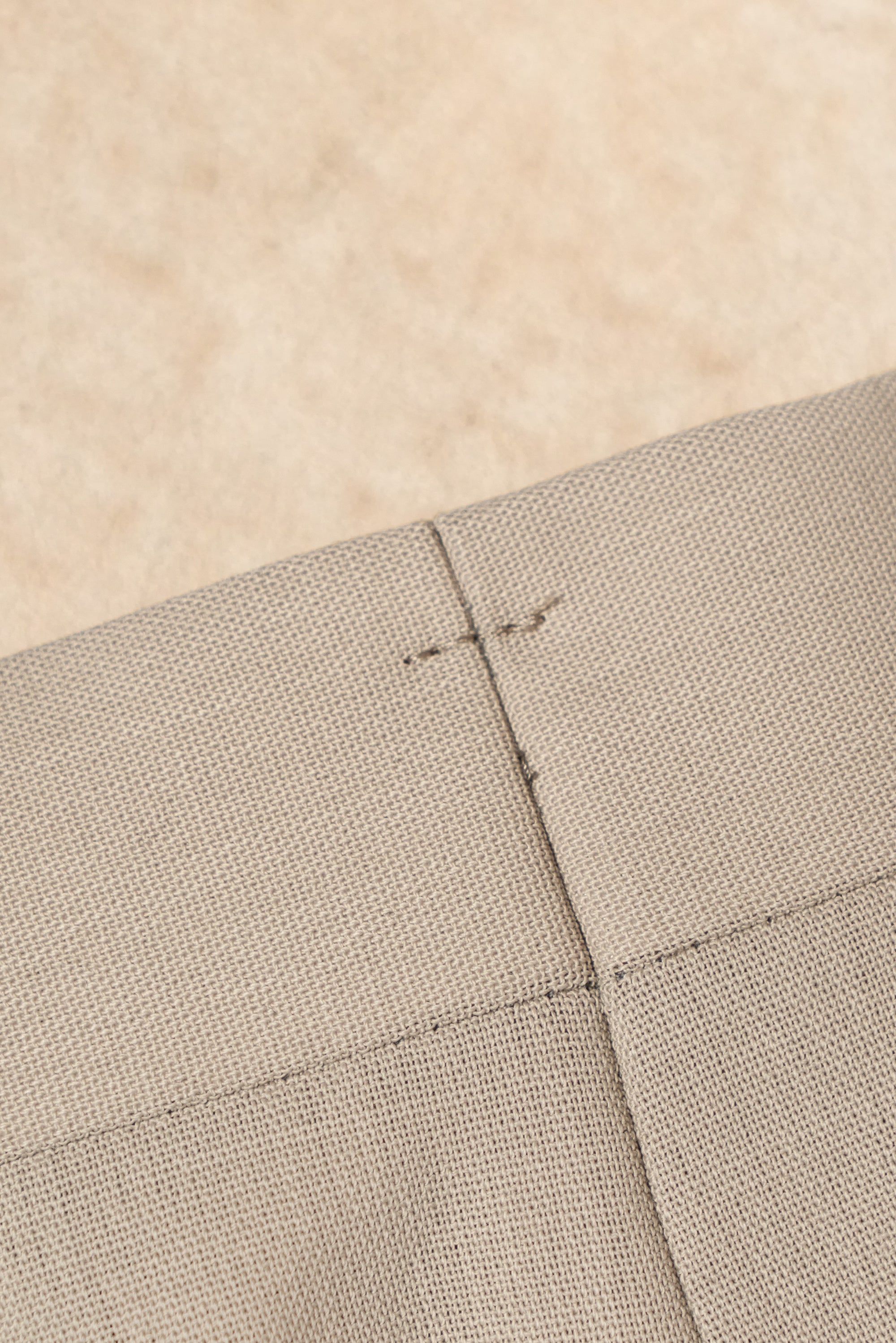Khaki Hightwist Wool Suit #333