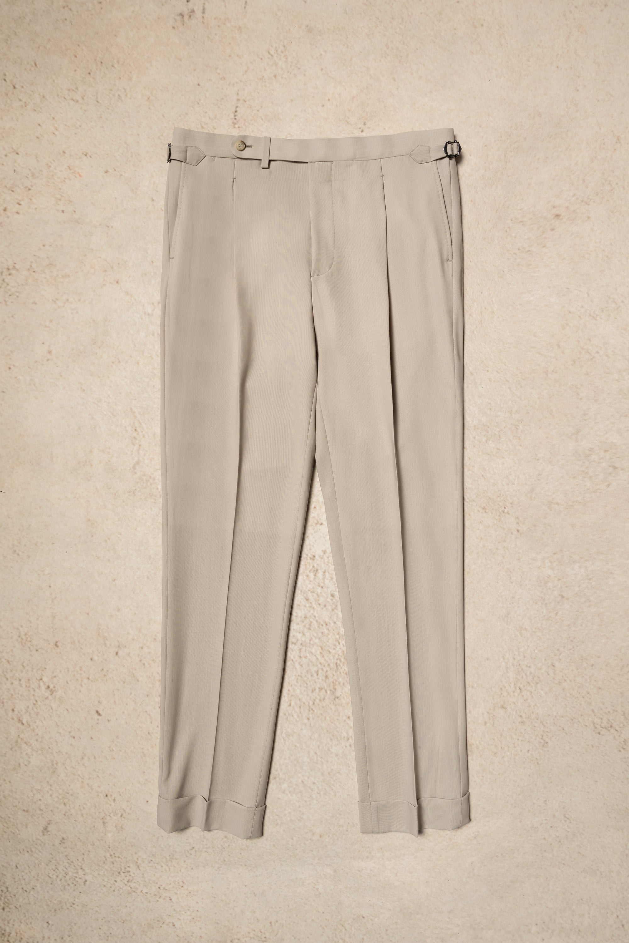 Khaki Hightwist Wool Suit #333