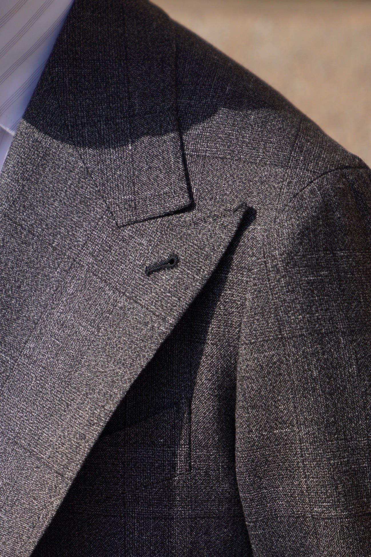 MTO Grey Melange Glen Check Suit #328