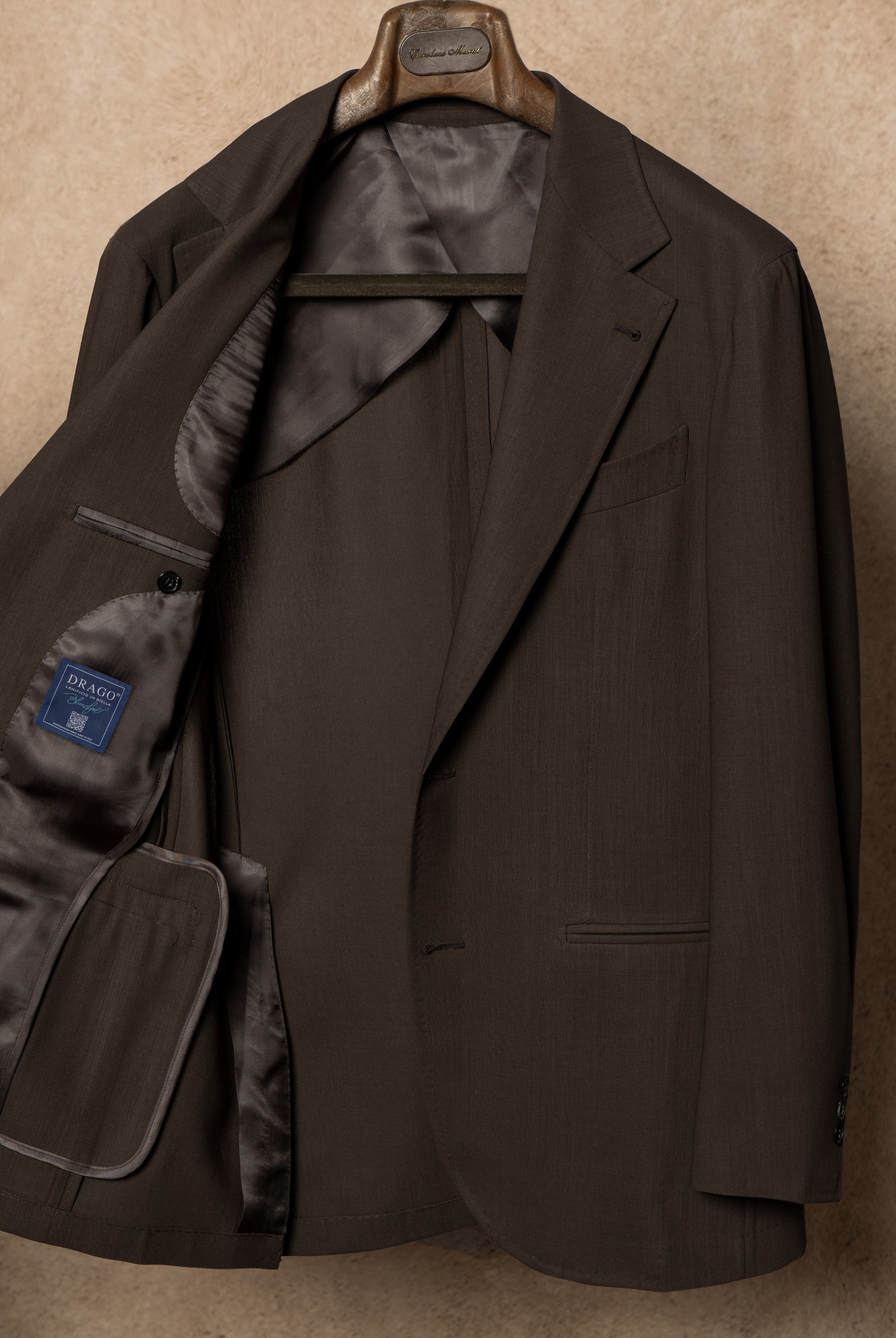 MTO Tobacco Hightwist Wool Suit #332