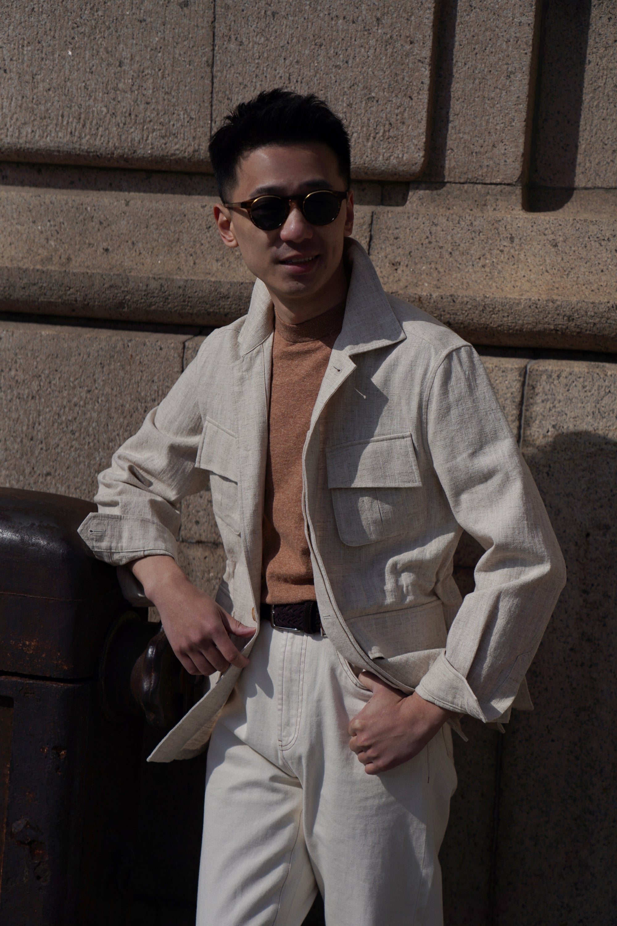 Oatmeal Linen Cotton M42 Jacket
