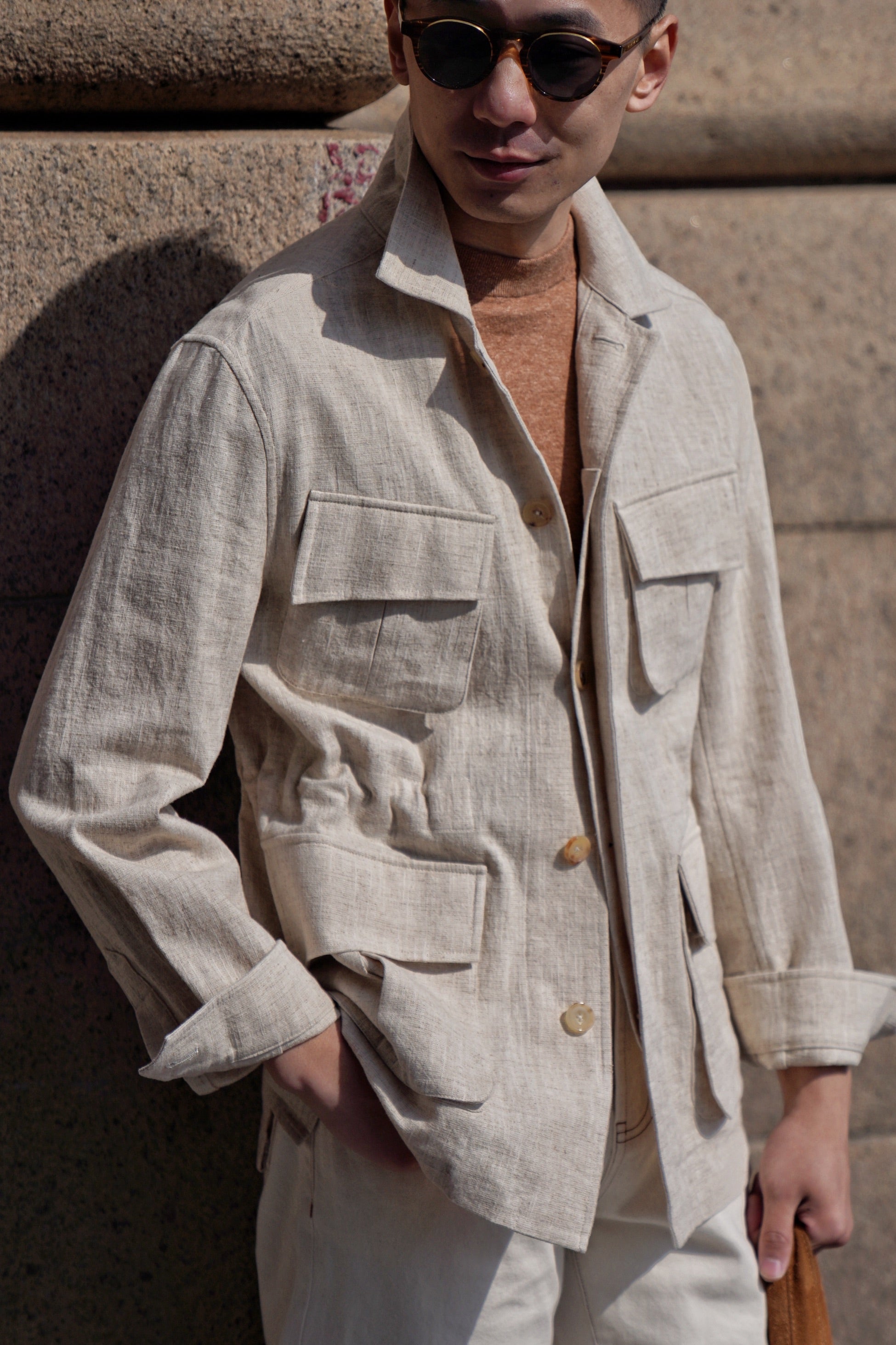 Oatmeal Linen Cotton M42 Jacket