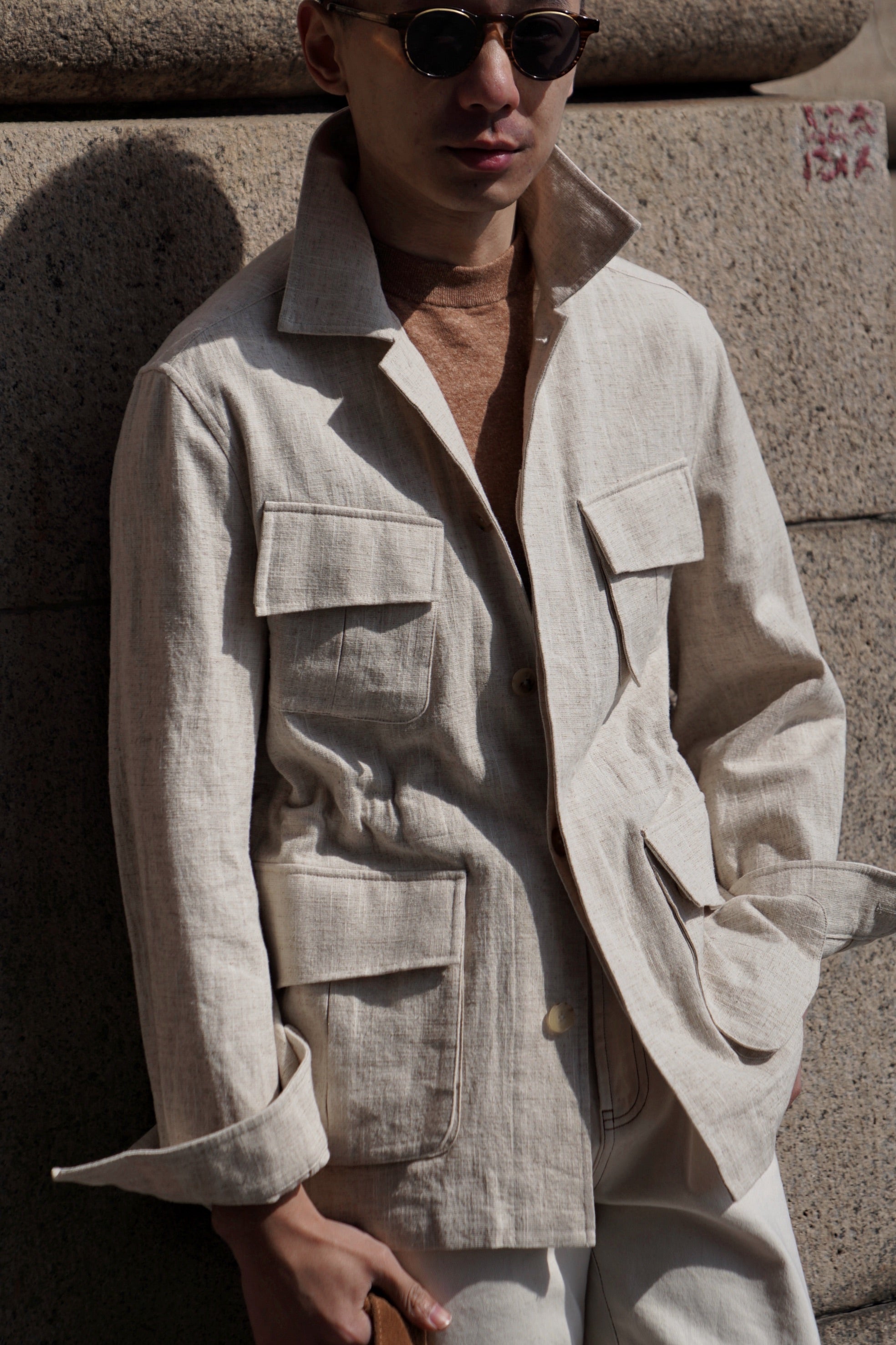 Oatmeal Linen Cotton M42 Jacket