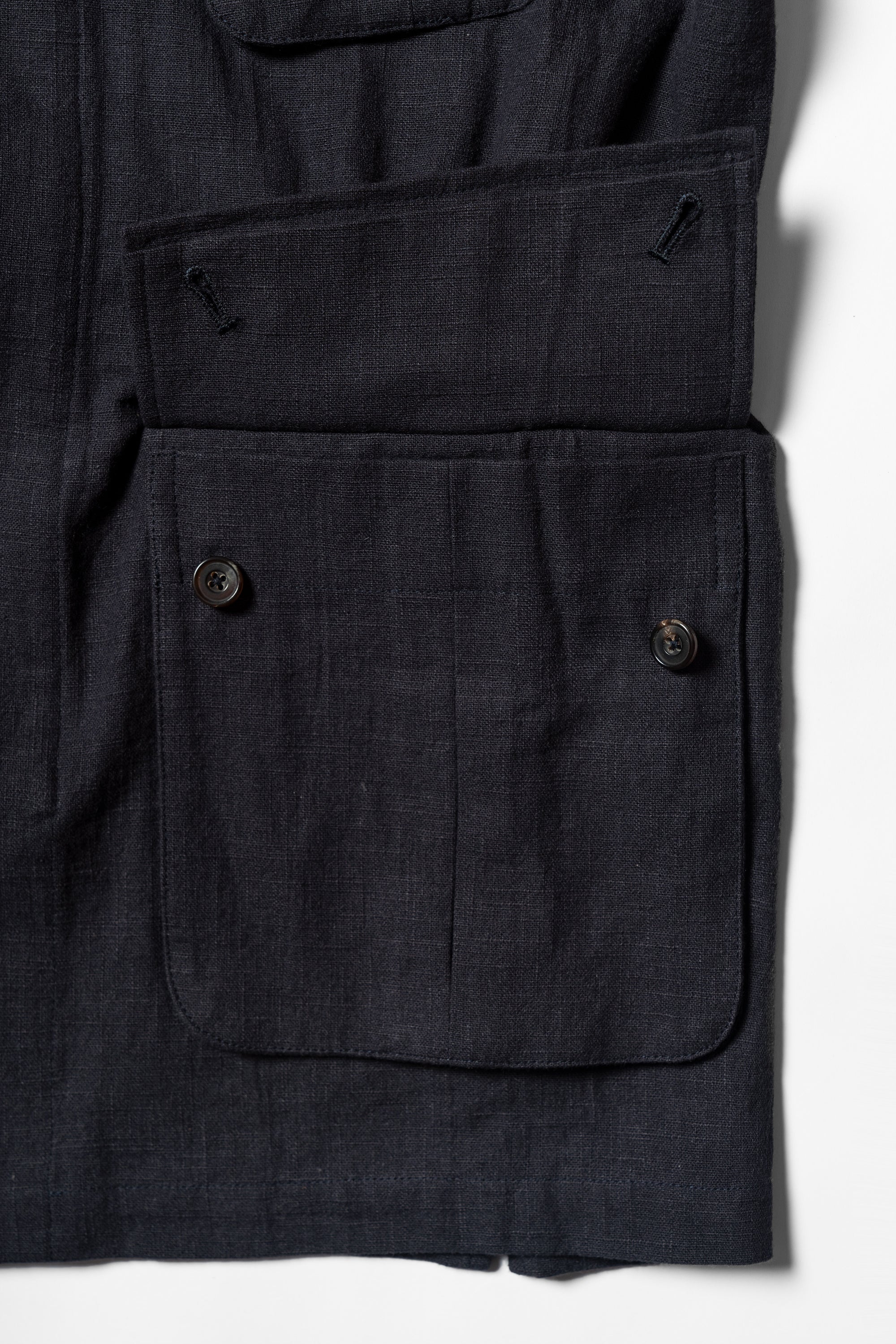 Ink Blue Linen Cotton M42 Jacket