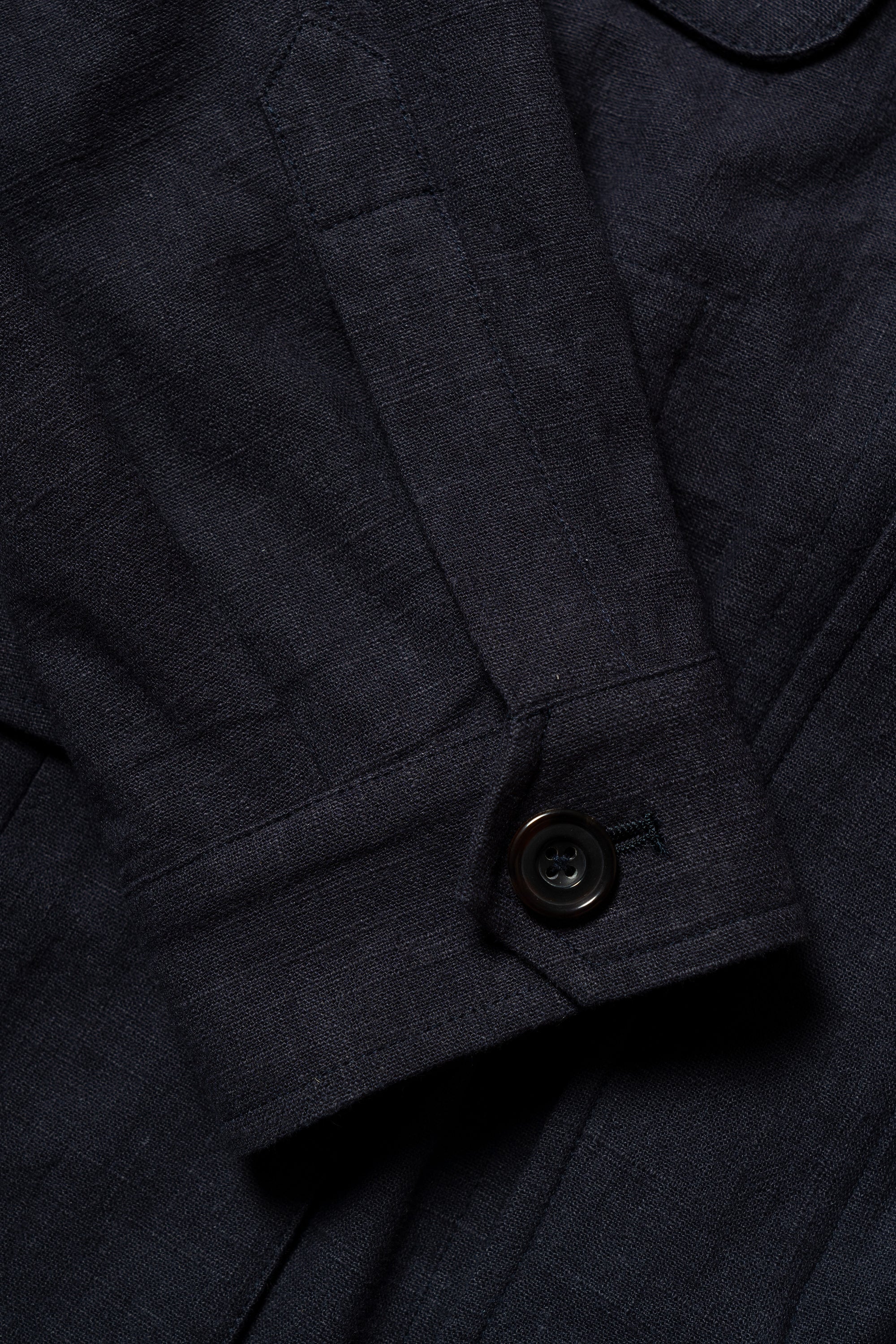 Ink Blue Linen Cotton M42 Jacket