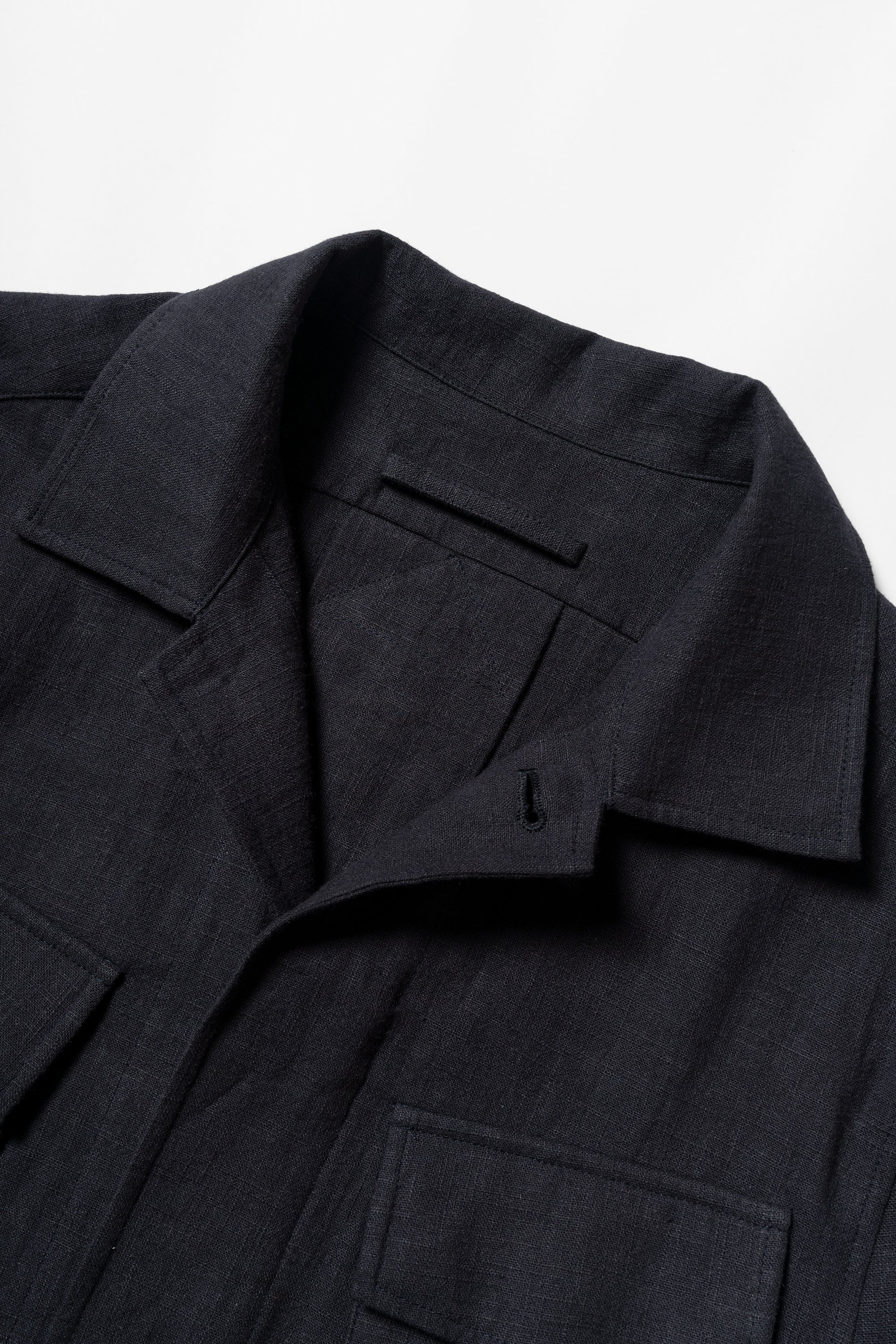 Ink Blue Linen Cotton M42 Jacket