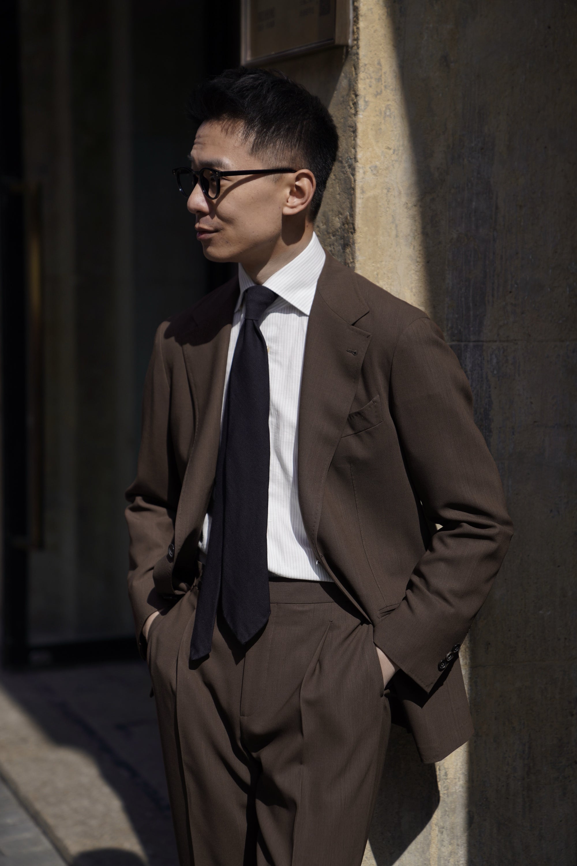 MTO Tobacco Hightwist Wool Suit #332