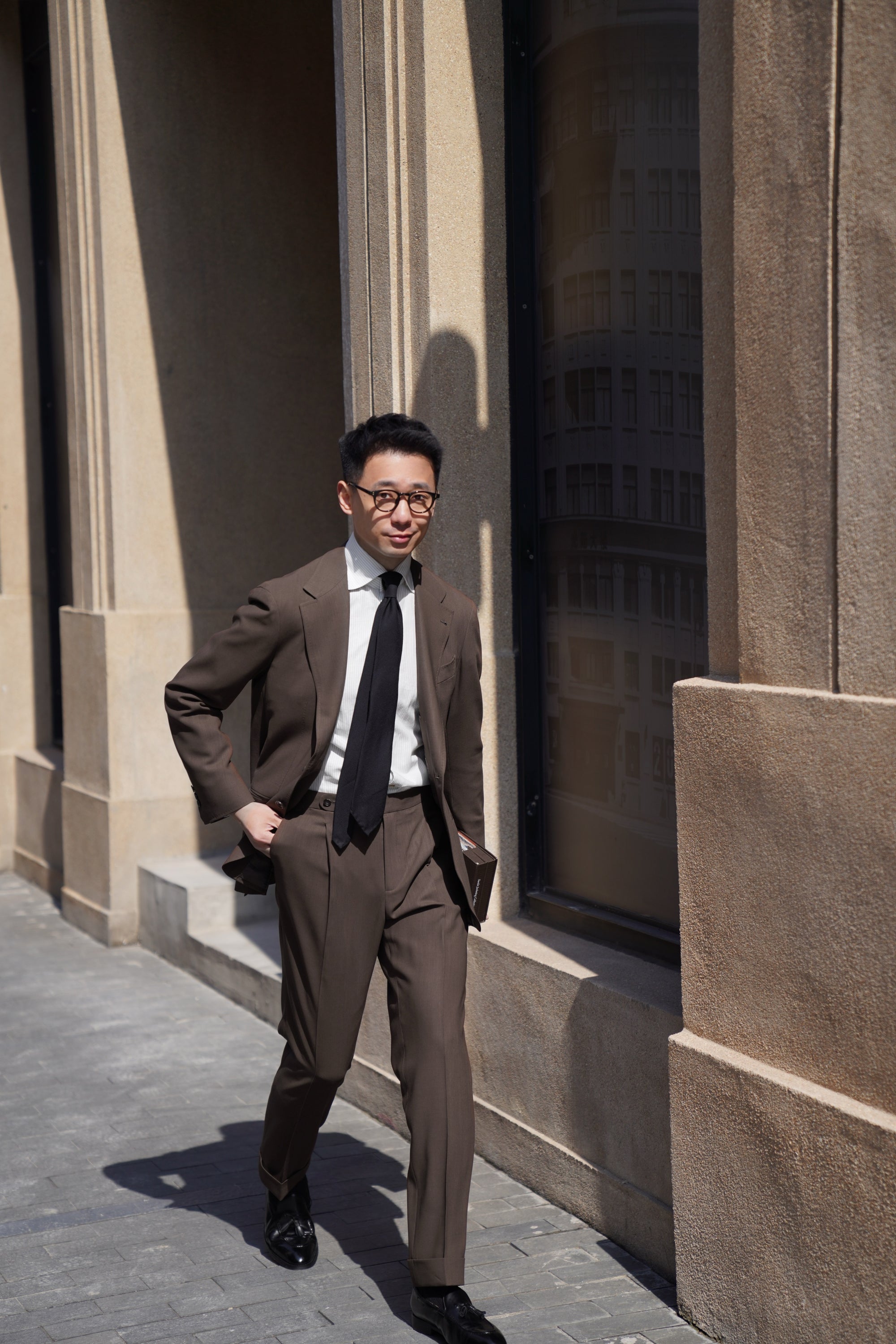 MTO Tobacco Hightwist Wool Suit #332