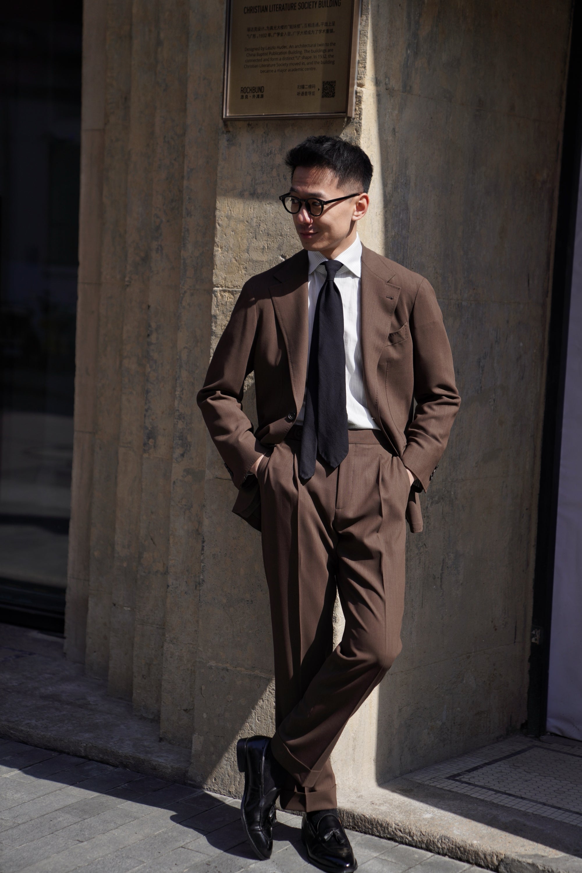 MTO Tobacco Hightwist Wool Suit #332