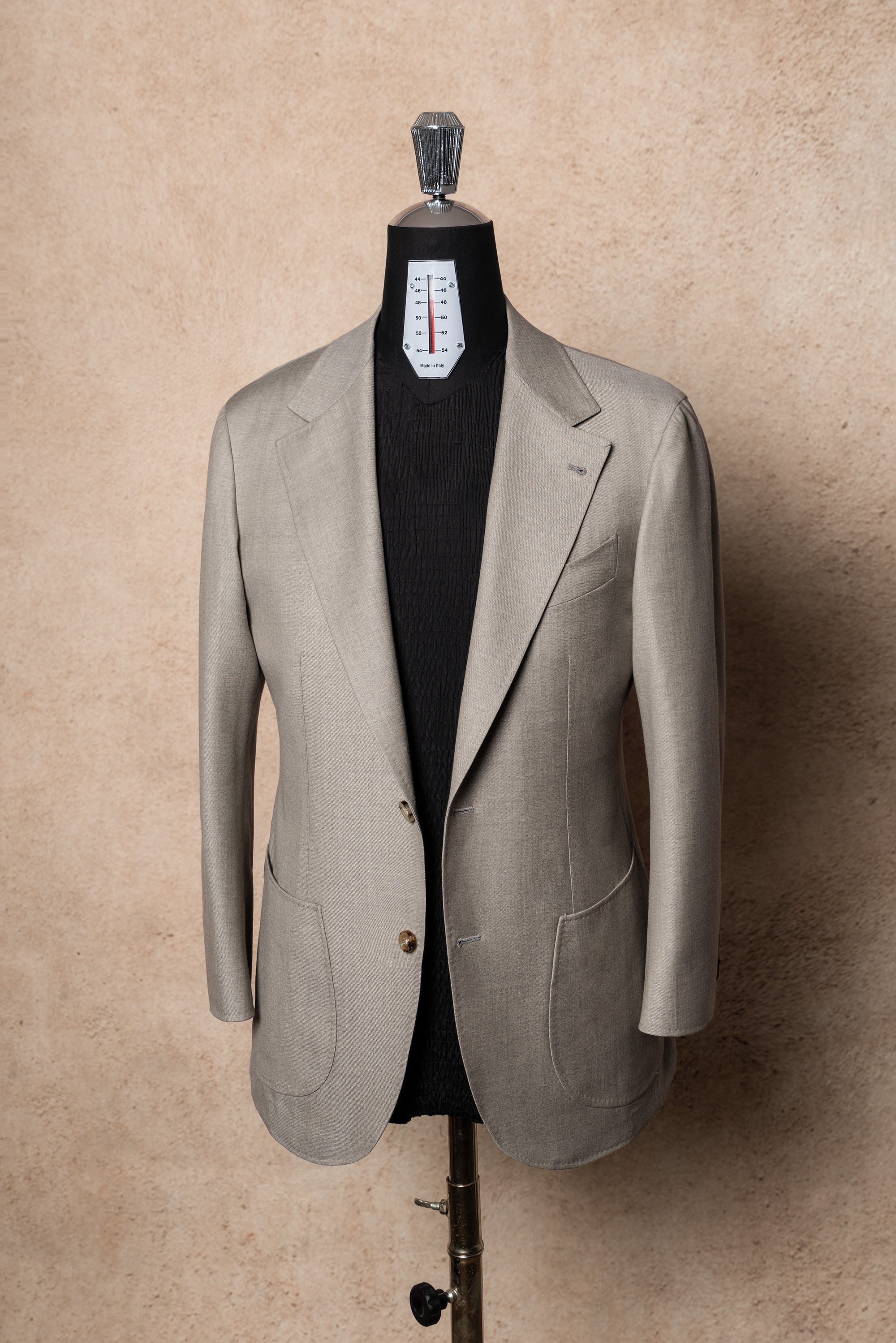 MTO Taupe Twill 120s Wool Suit #386