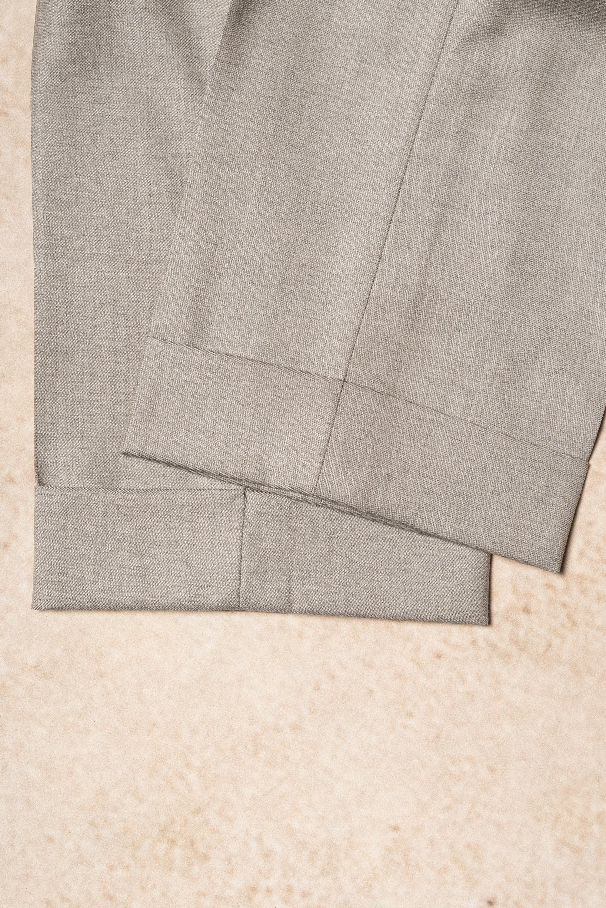 MTO Taupe Twill 120s Wool Suit #386