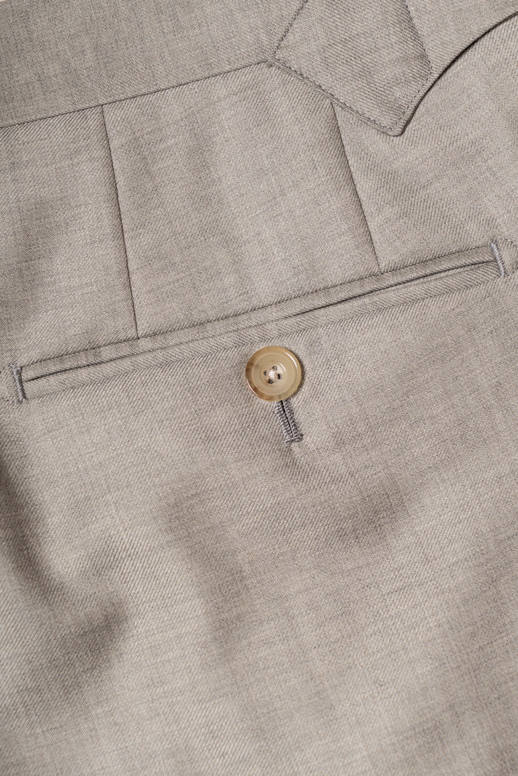 MTO Taupe Twill 120s Wool Suit #386