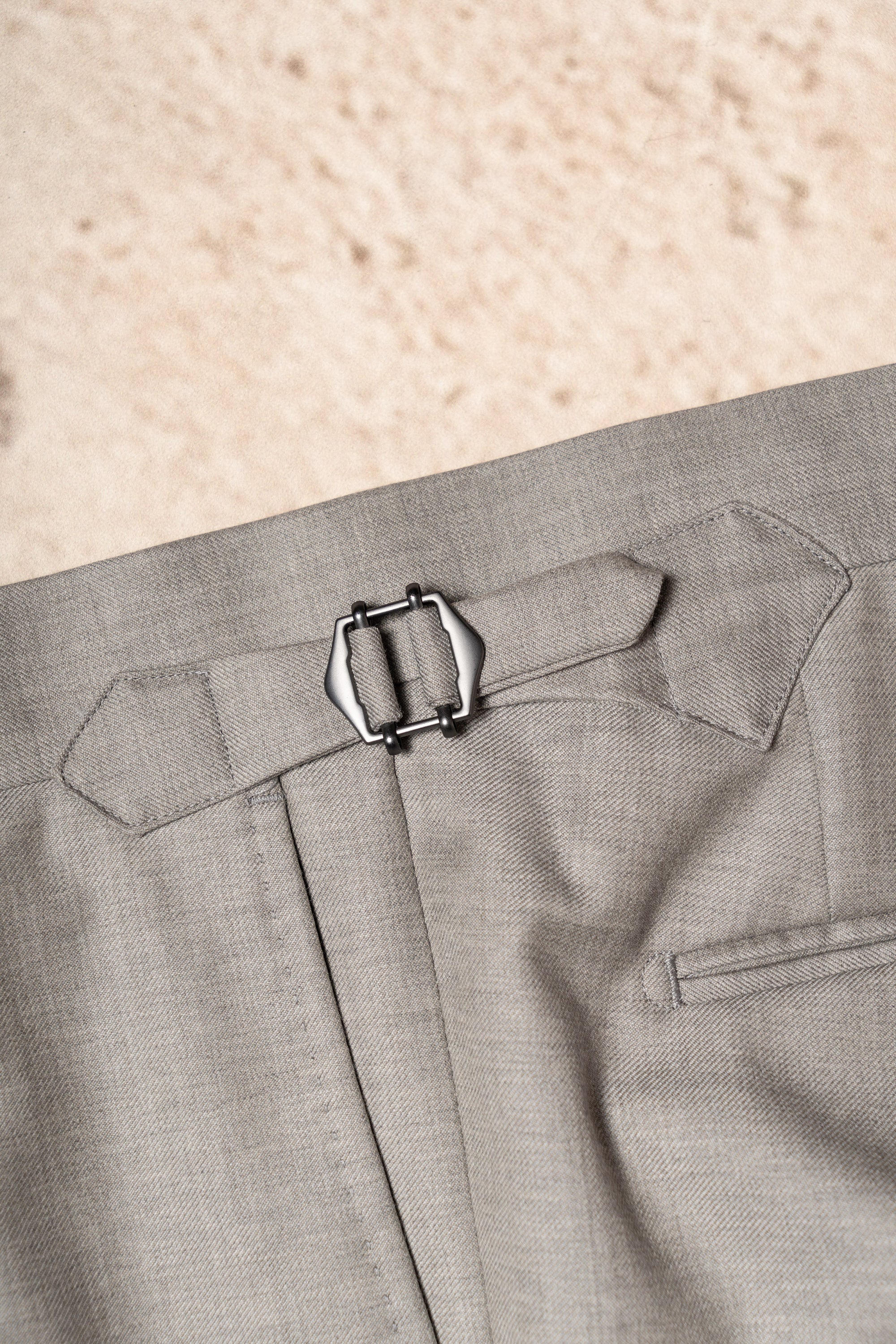 MTO Taupe Twill 120s Wool Suit #386