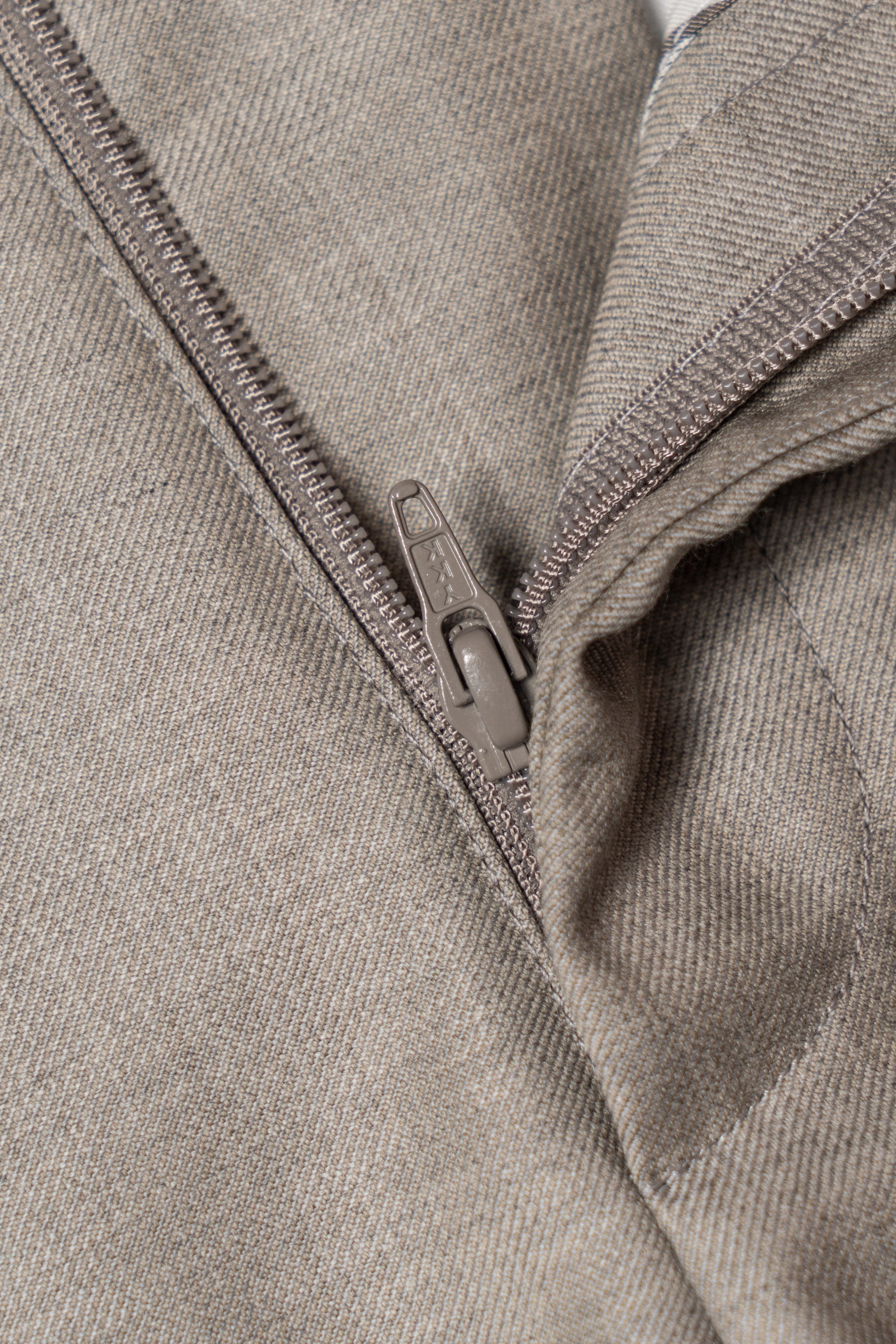 MTO Taupe Twill 120s Wool Suit #386