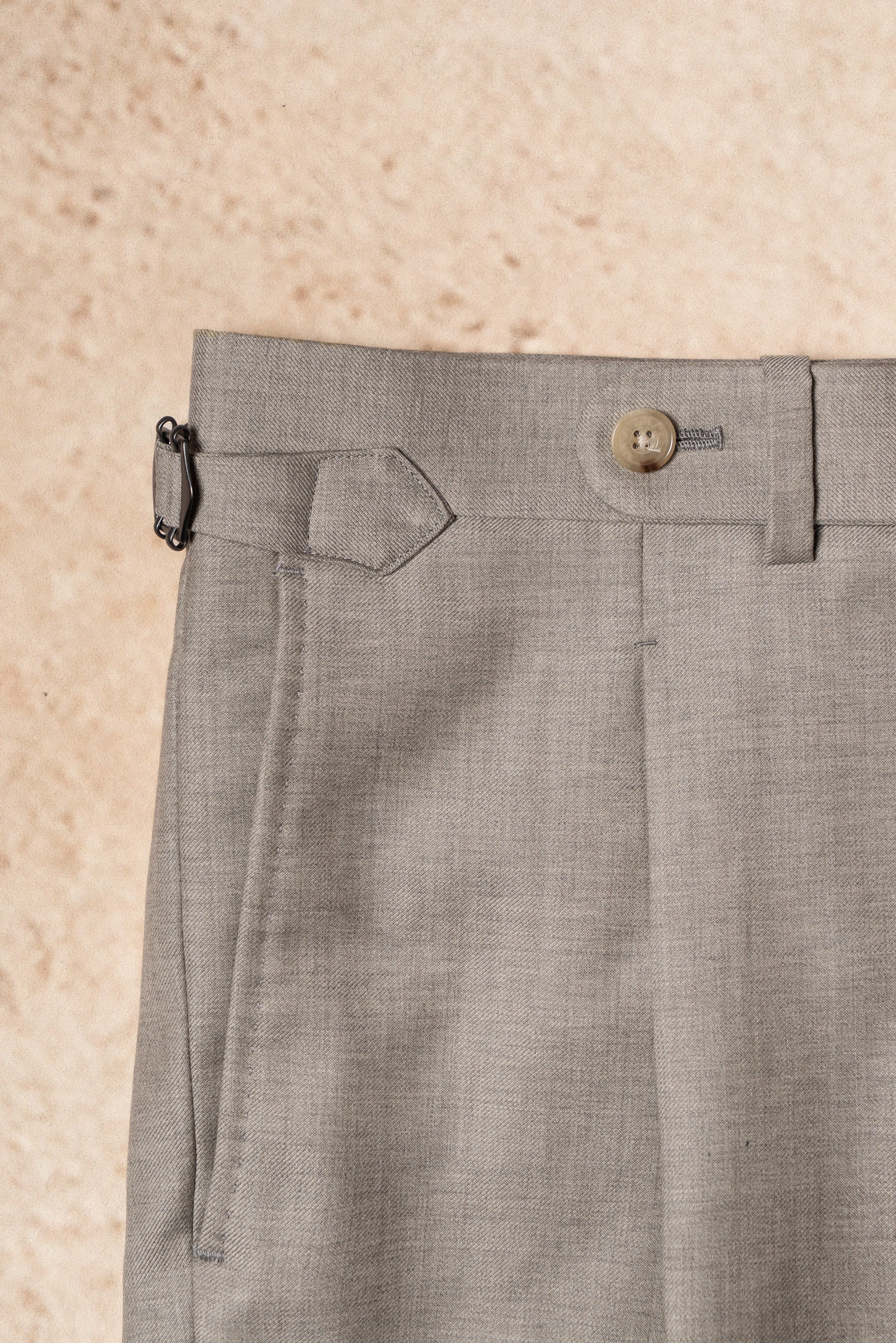 MTO Taupe Twill 120s Wool Suit #386