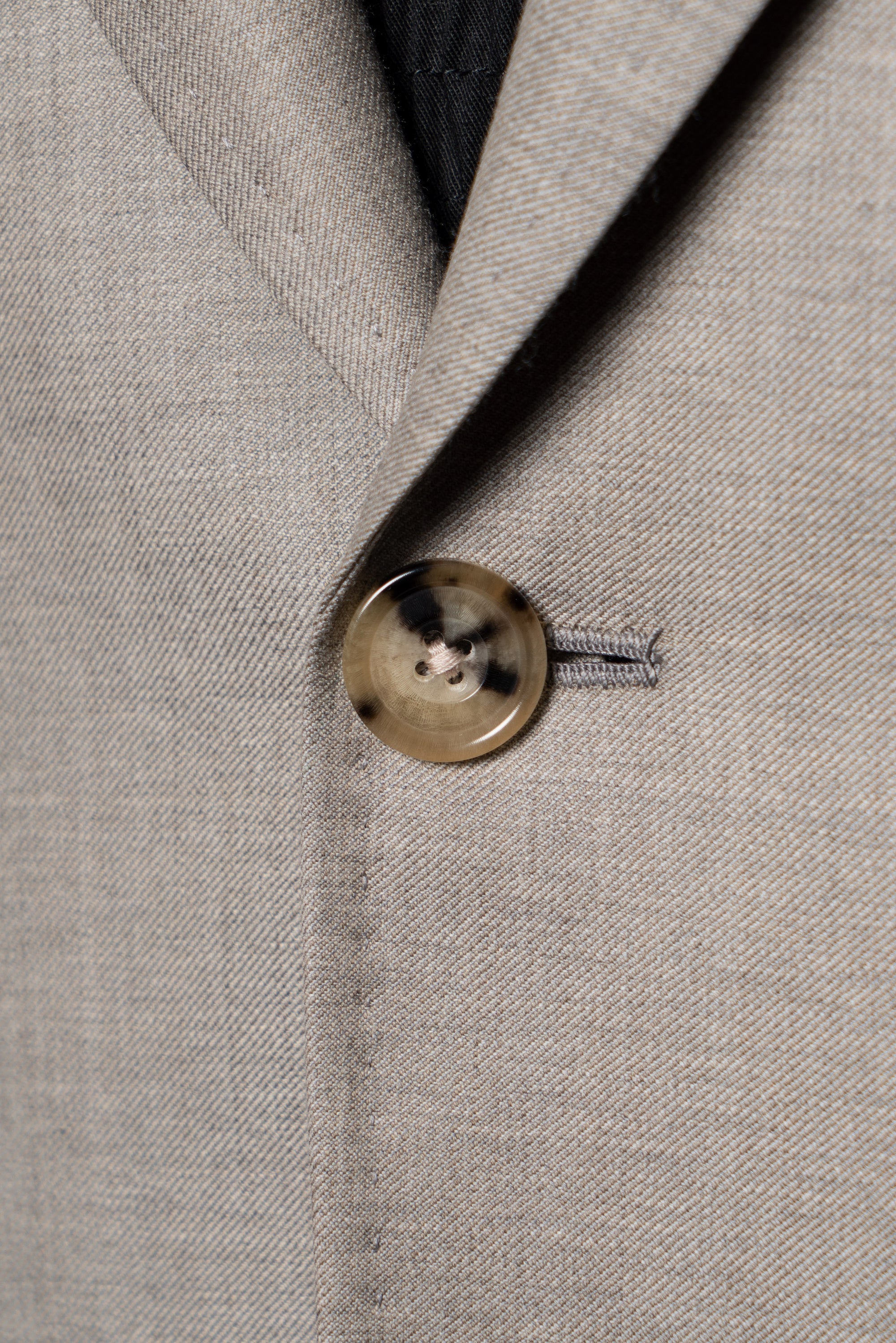 MTO Taupe Twill 120s Wool Suit #386