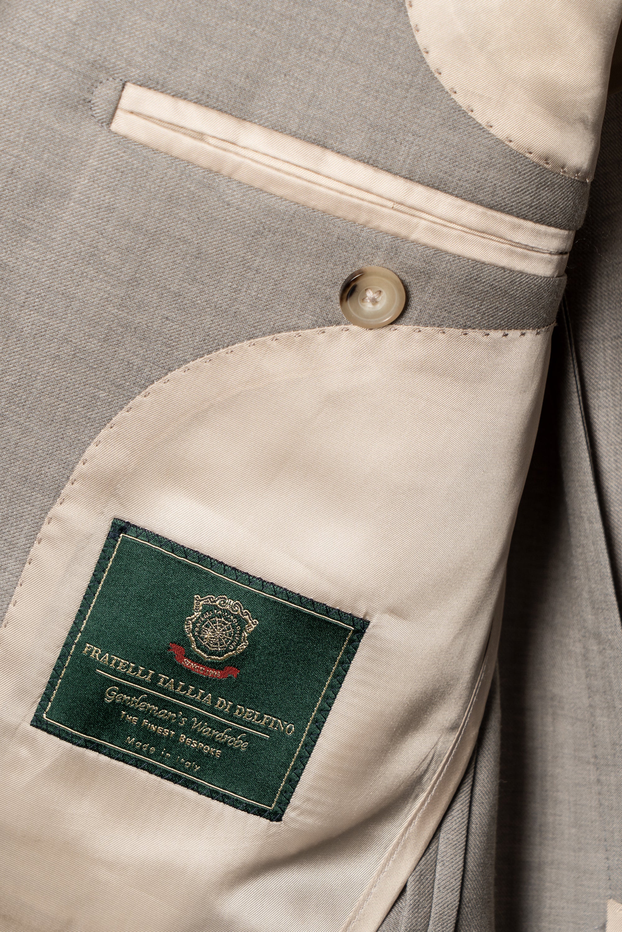 MTO Taupe Twill 120s Wool Suit #386
