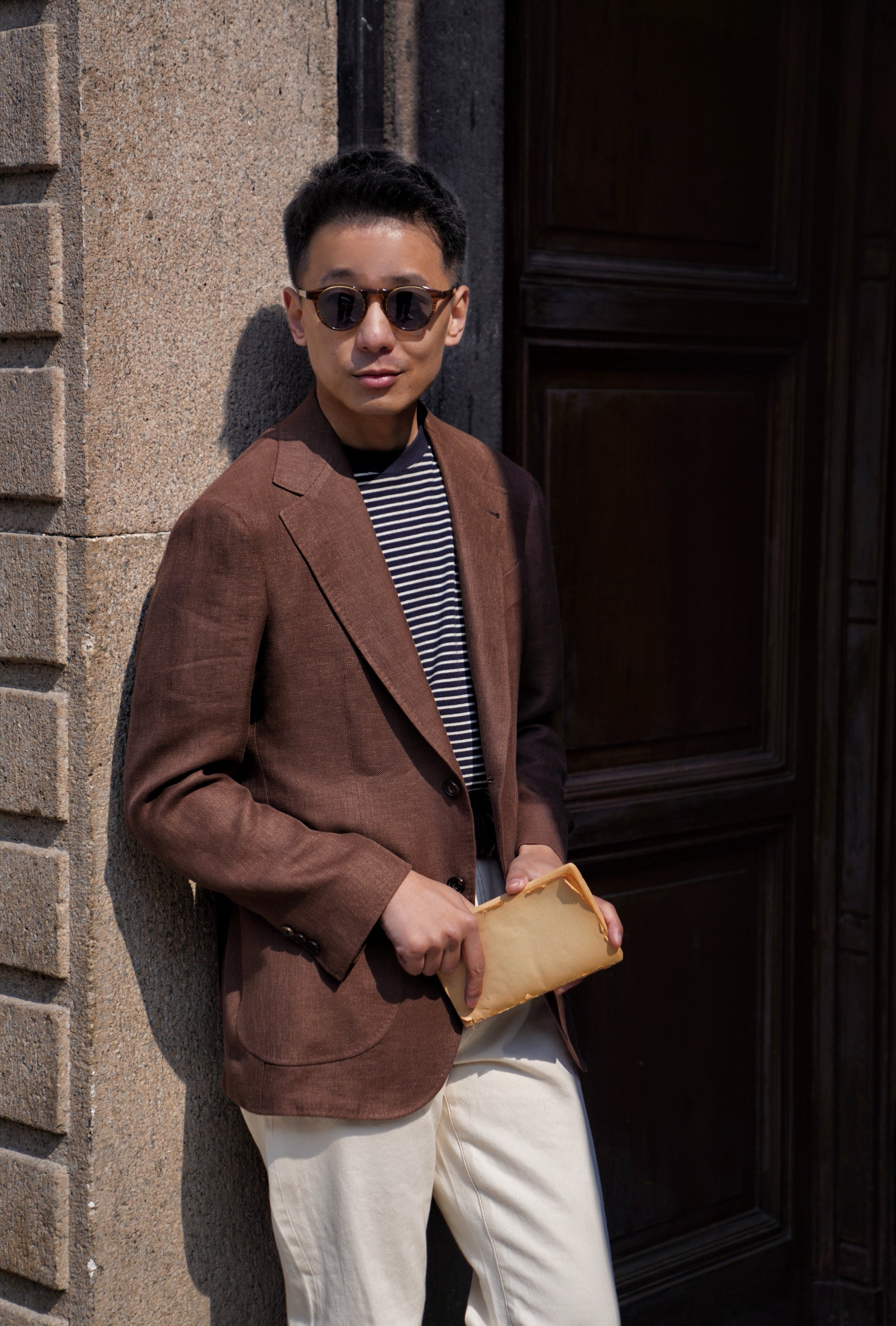 Chestnut Hopsack Jacket #320