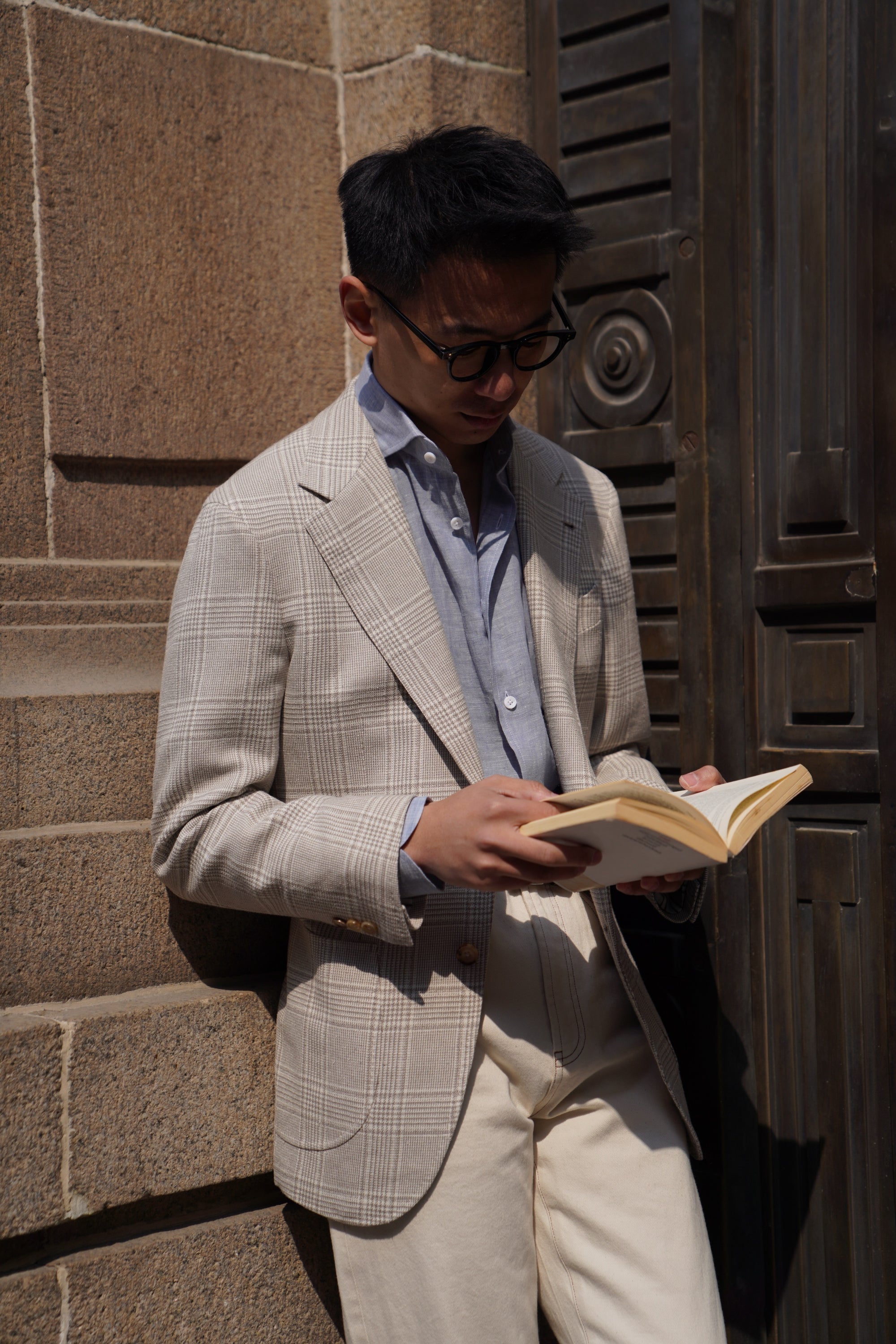 MTO Beige Glen Check Jacket #261
