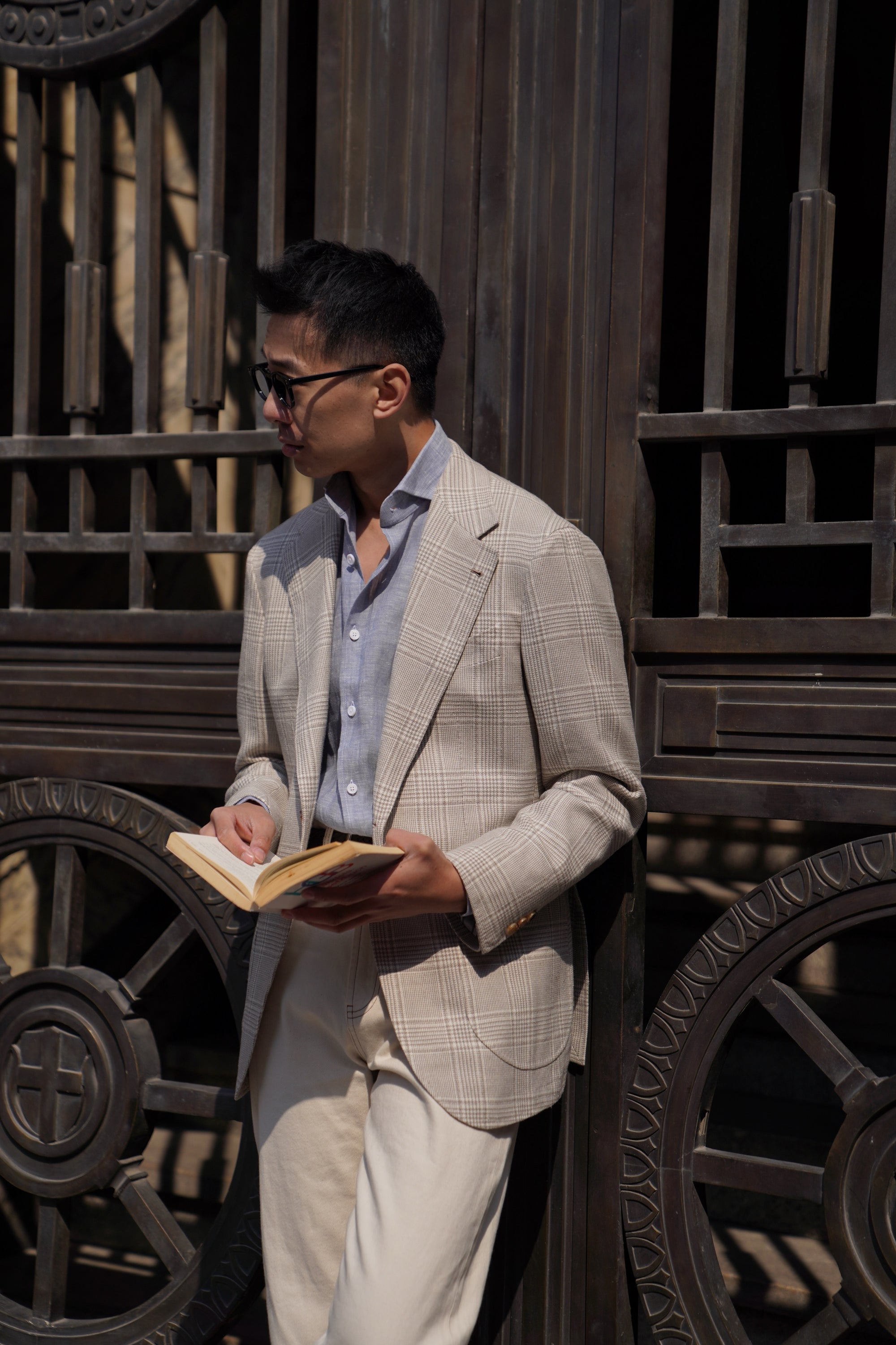 MTO Beige Glen Check Jacket #261