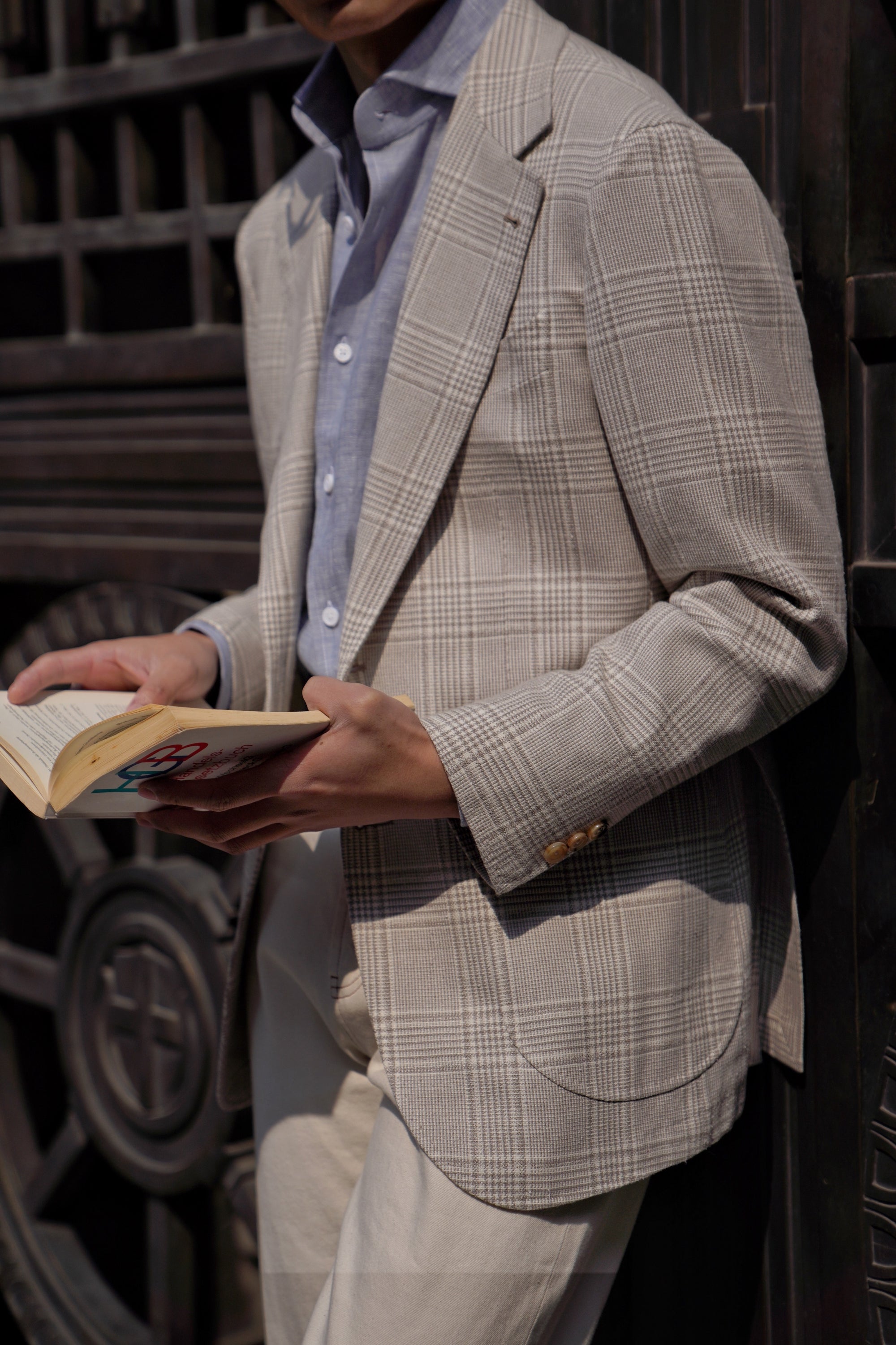 MTO Beige Glen Check Jacket #261