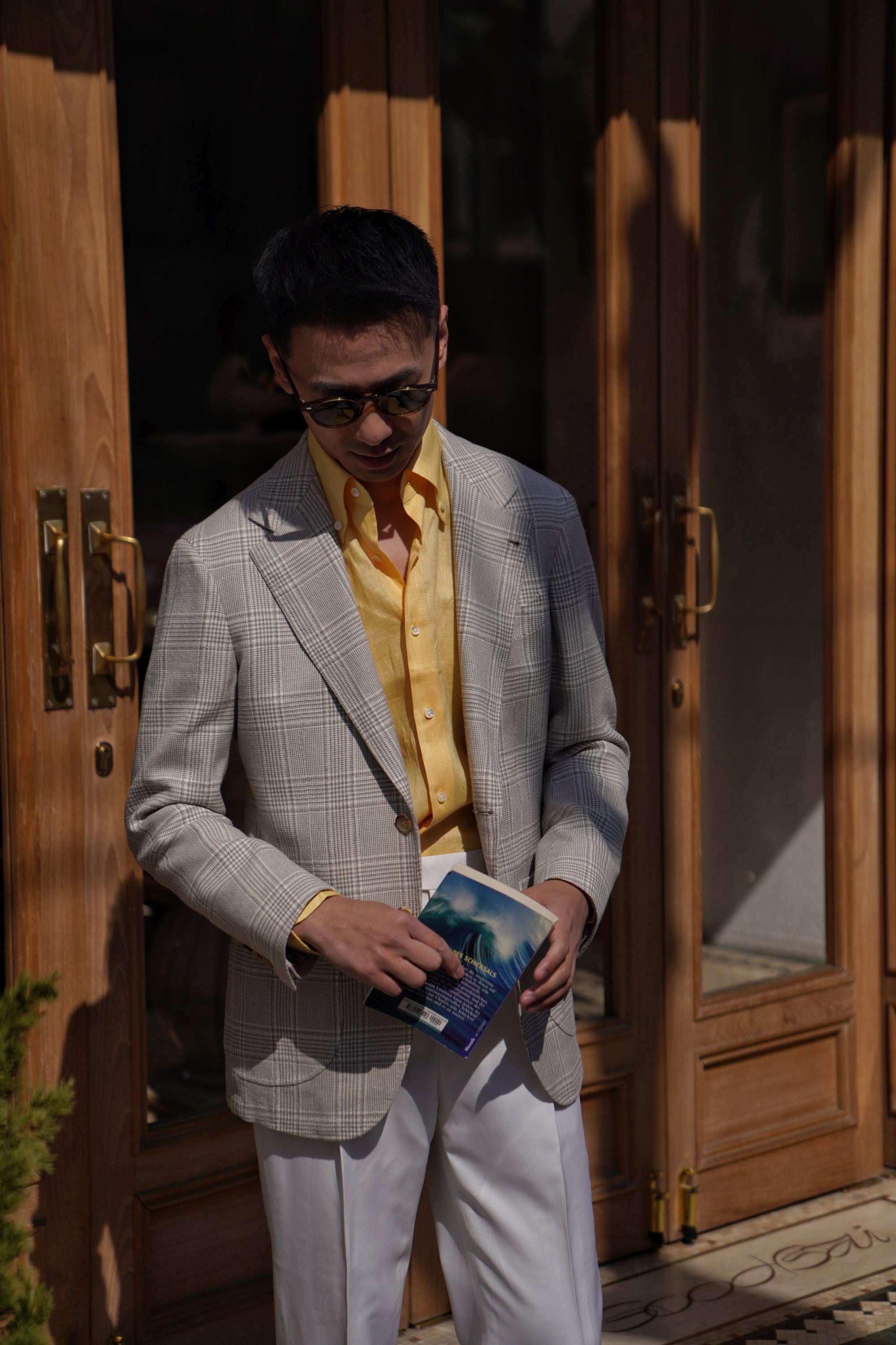MTO Beige Glen Check Jacket #261