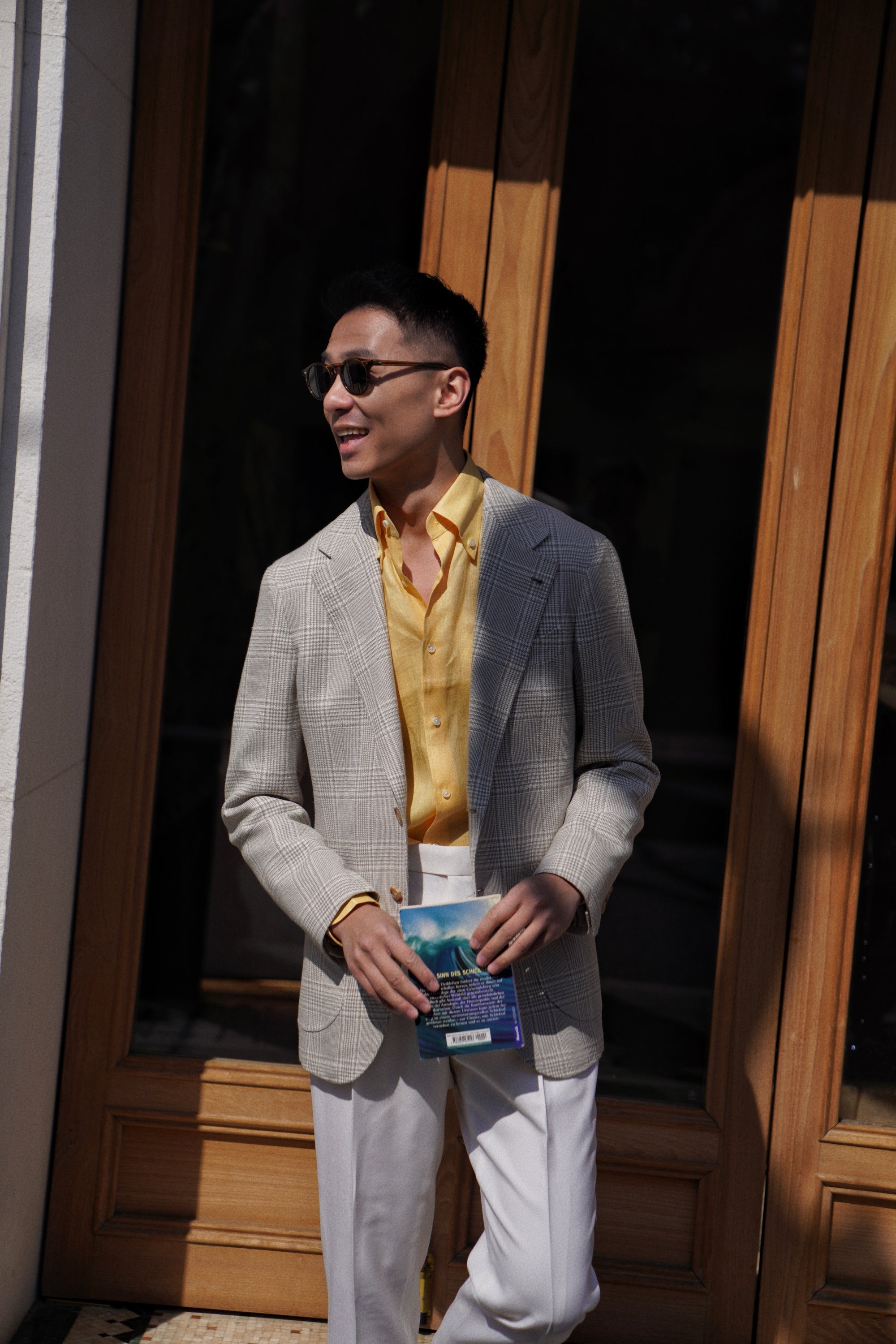 MTO Beige Glen Check Jacket #261