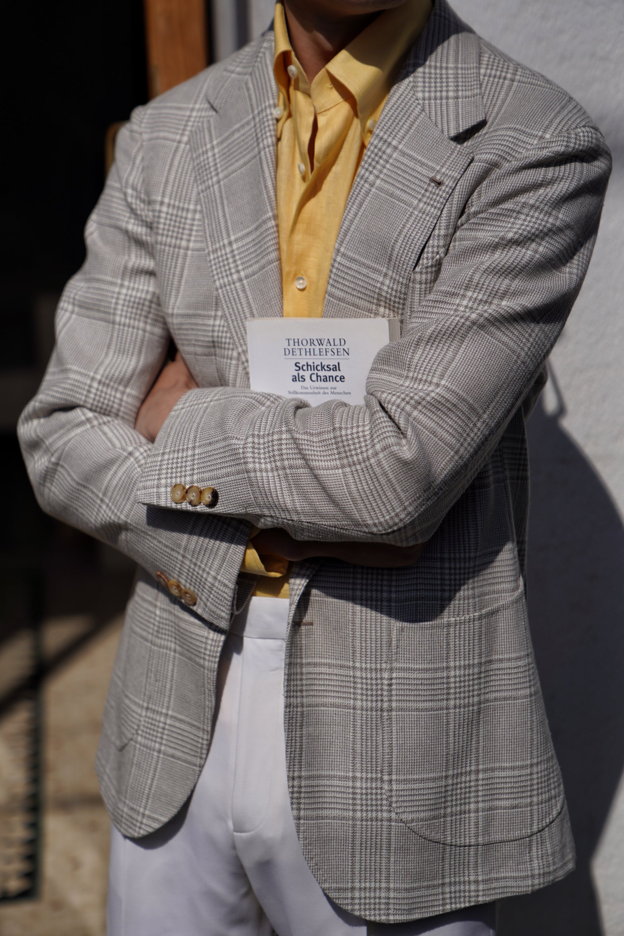 MTO Beige Glen Check Jacket #261