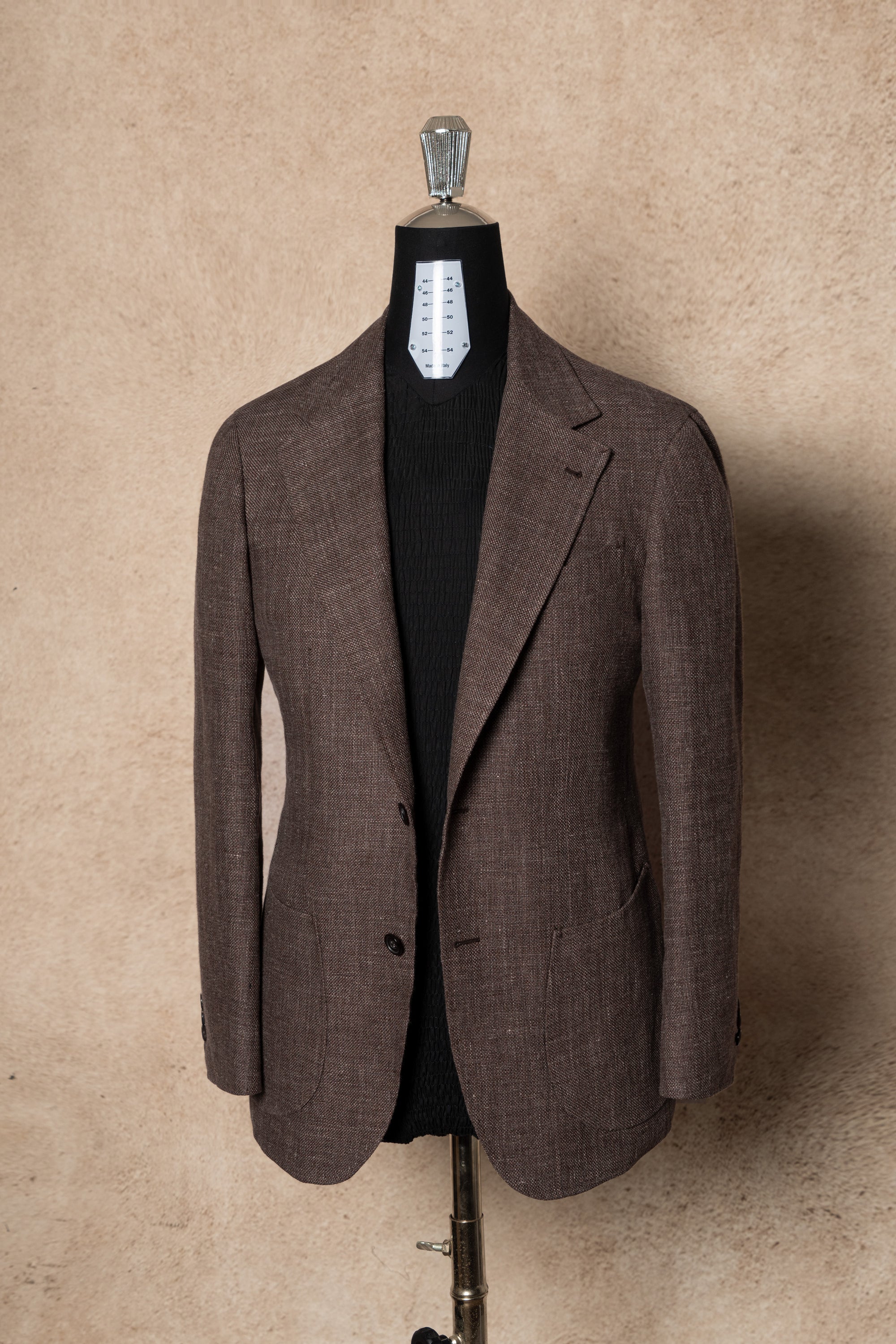 Stone Brown Linen Wool Jacket #398