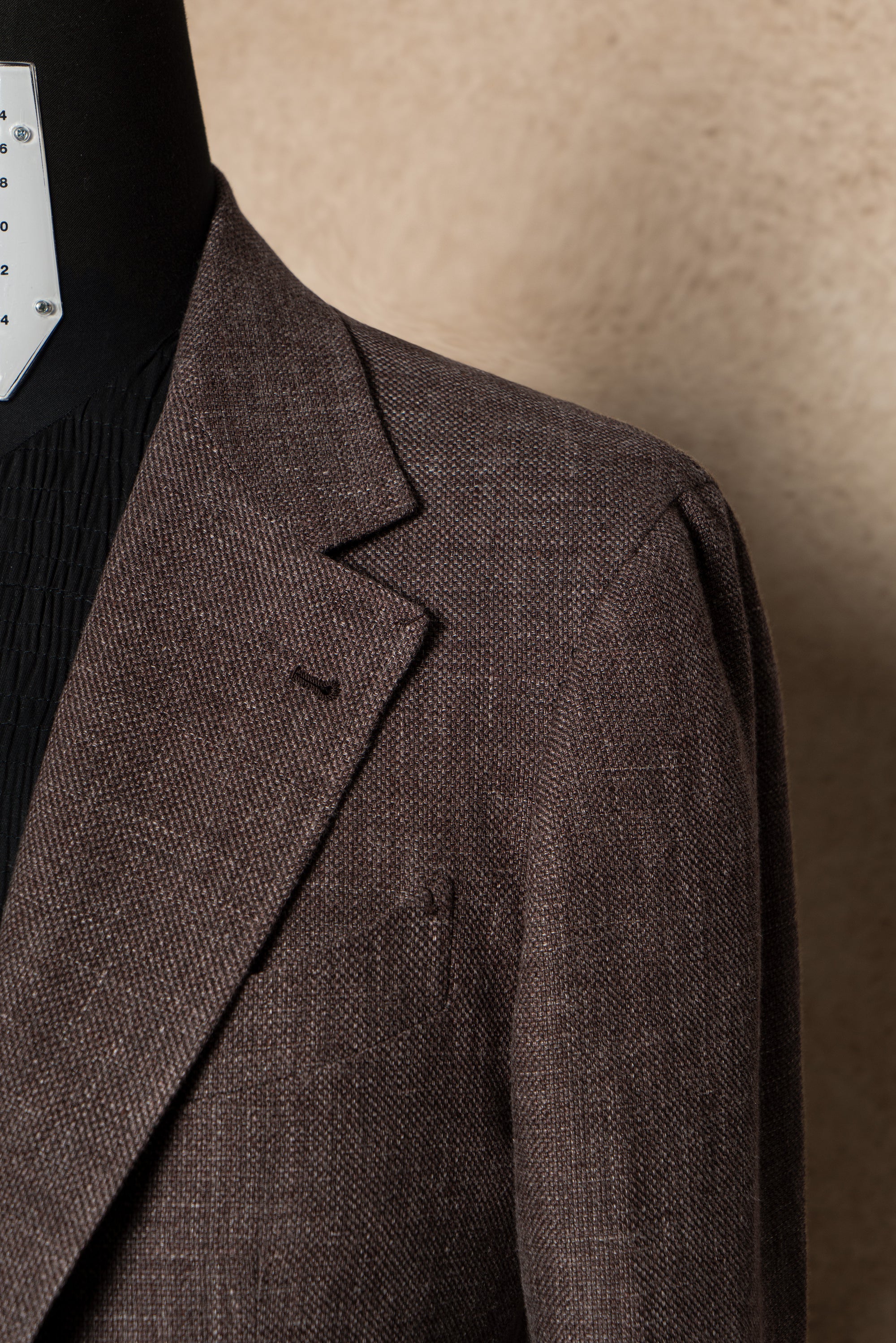 Stone Brown Linen Wool Jacket #398