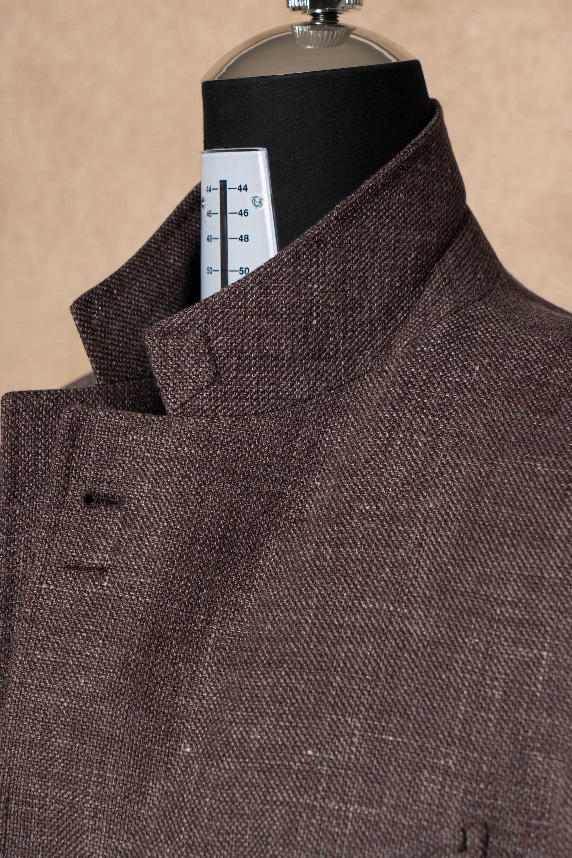 Stone Brown Linen Wool Jacket #398