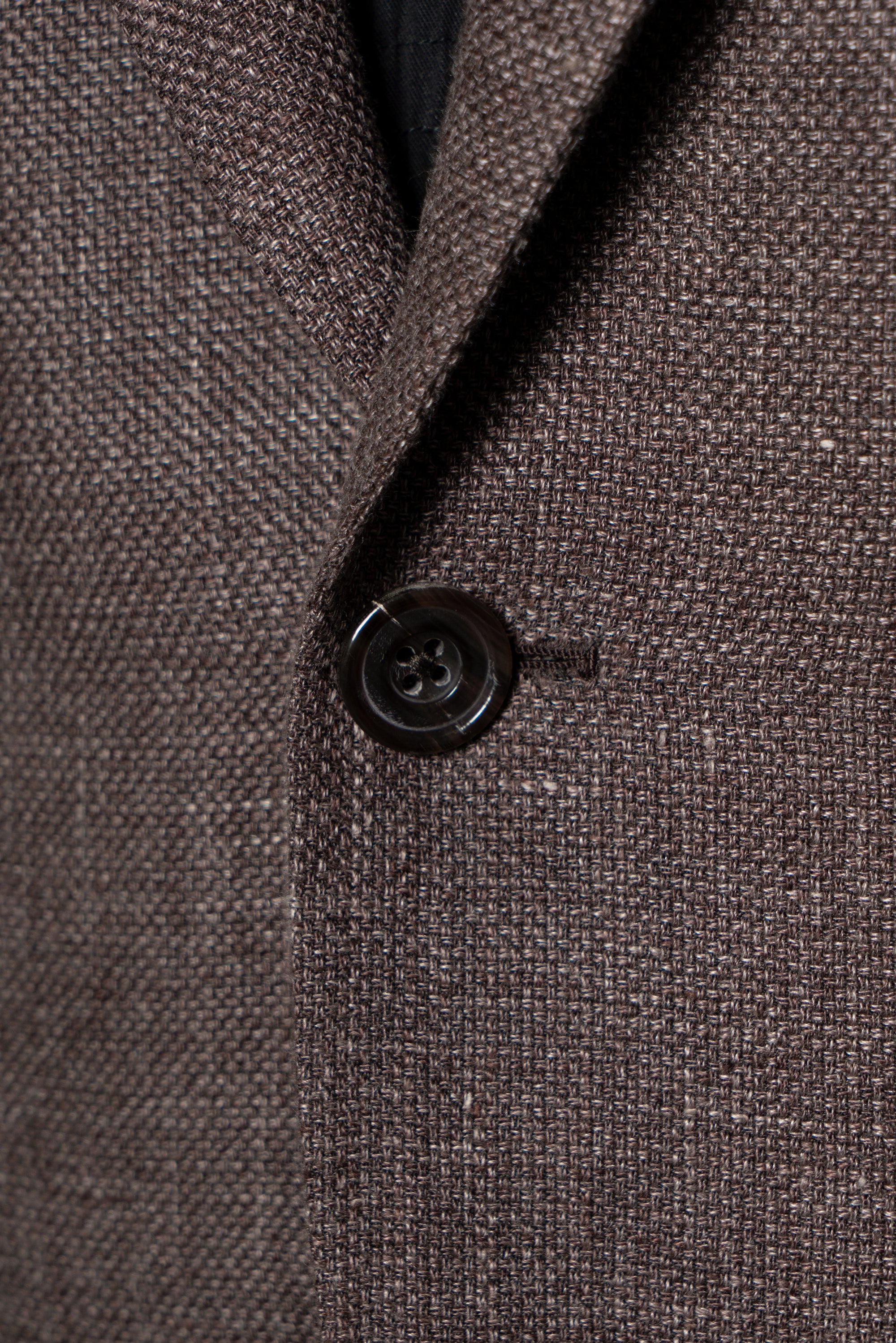 Stone Brown Linen Wool Jacket #398