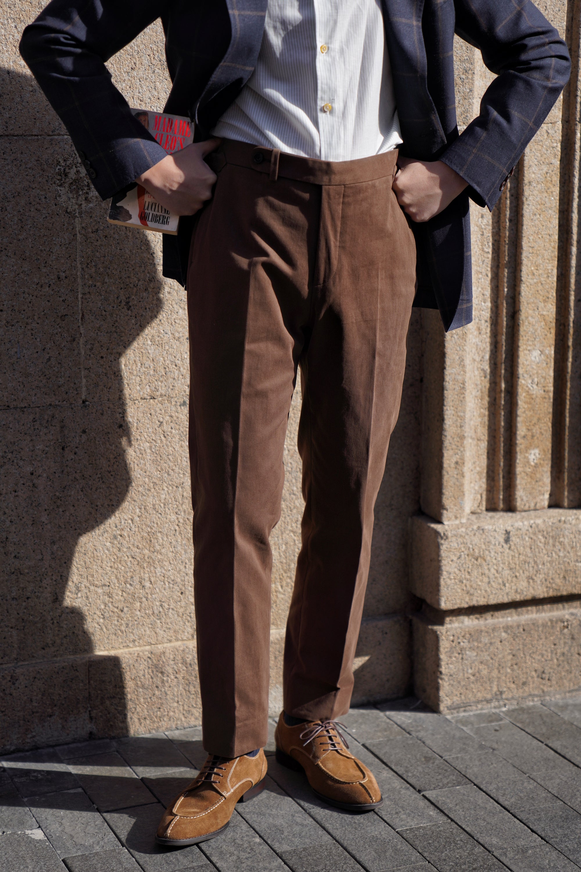 Brown Twill Cotton Trousers #359