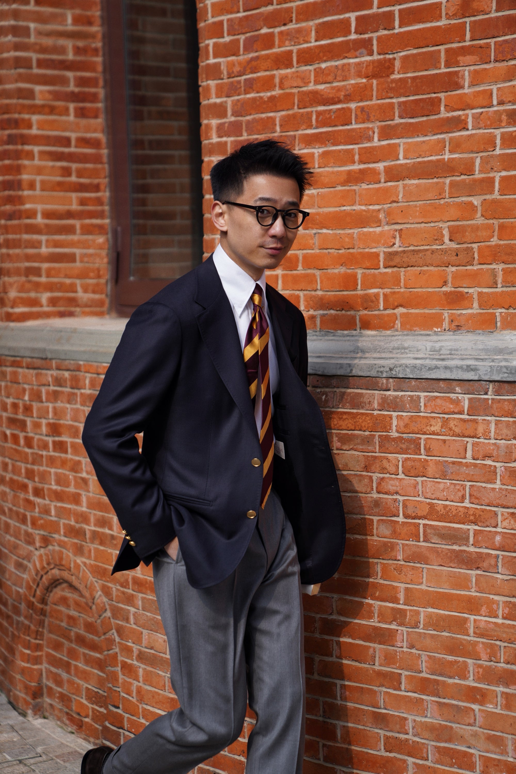 MTO Navy 120s Wool Blazer #383