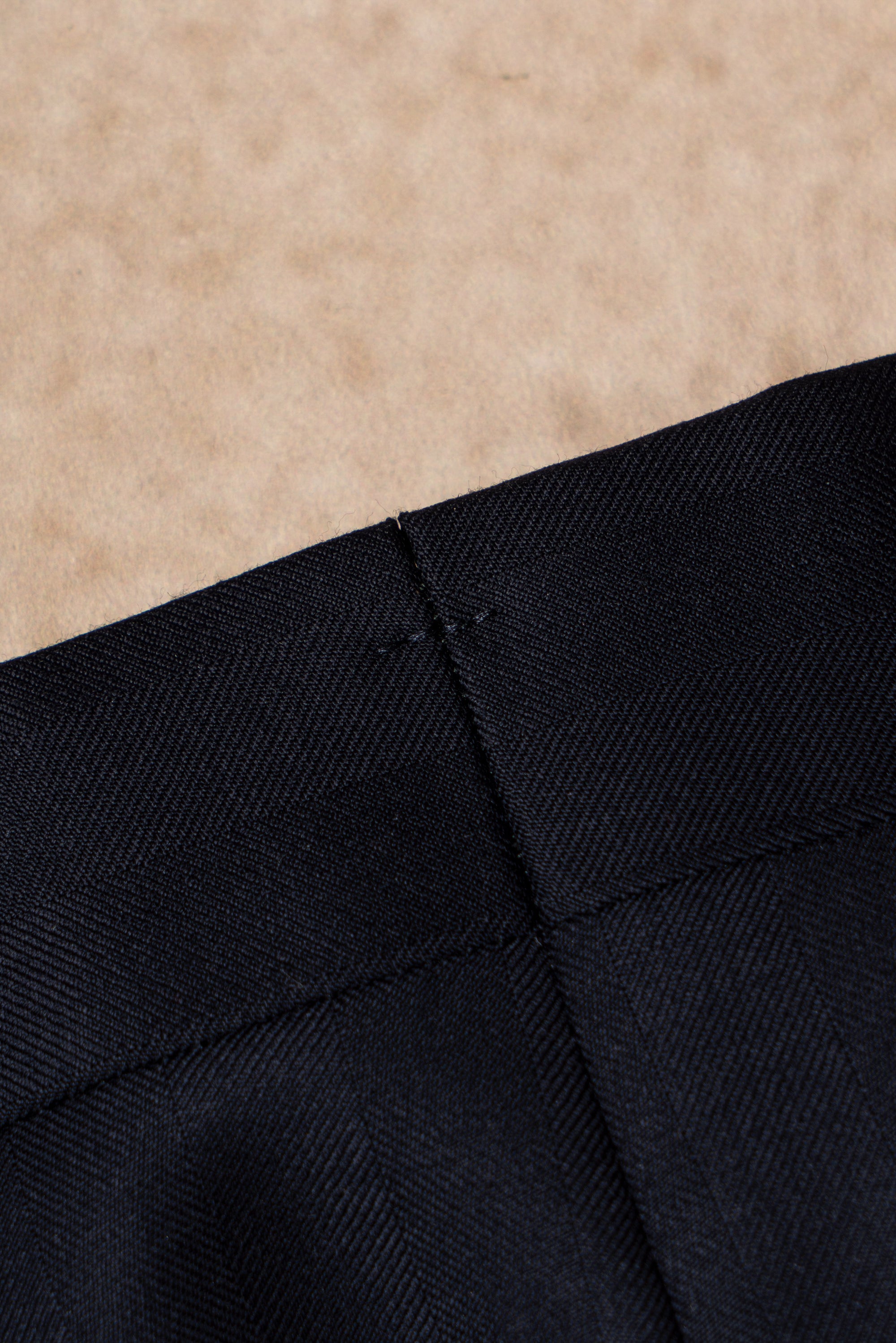 Navy Herringbone 120s Wool Suit #385