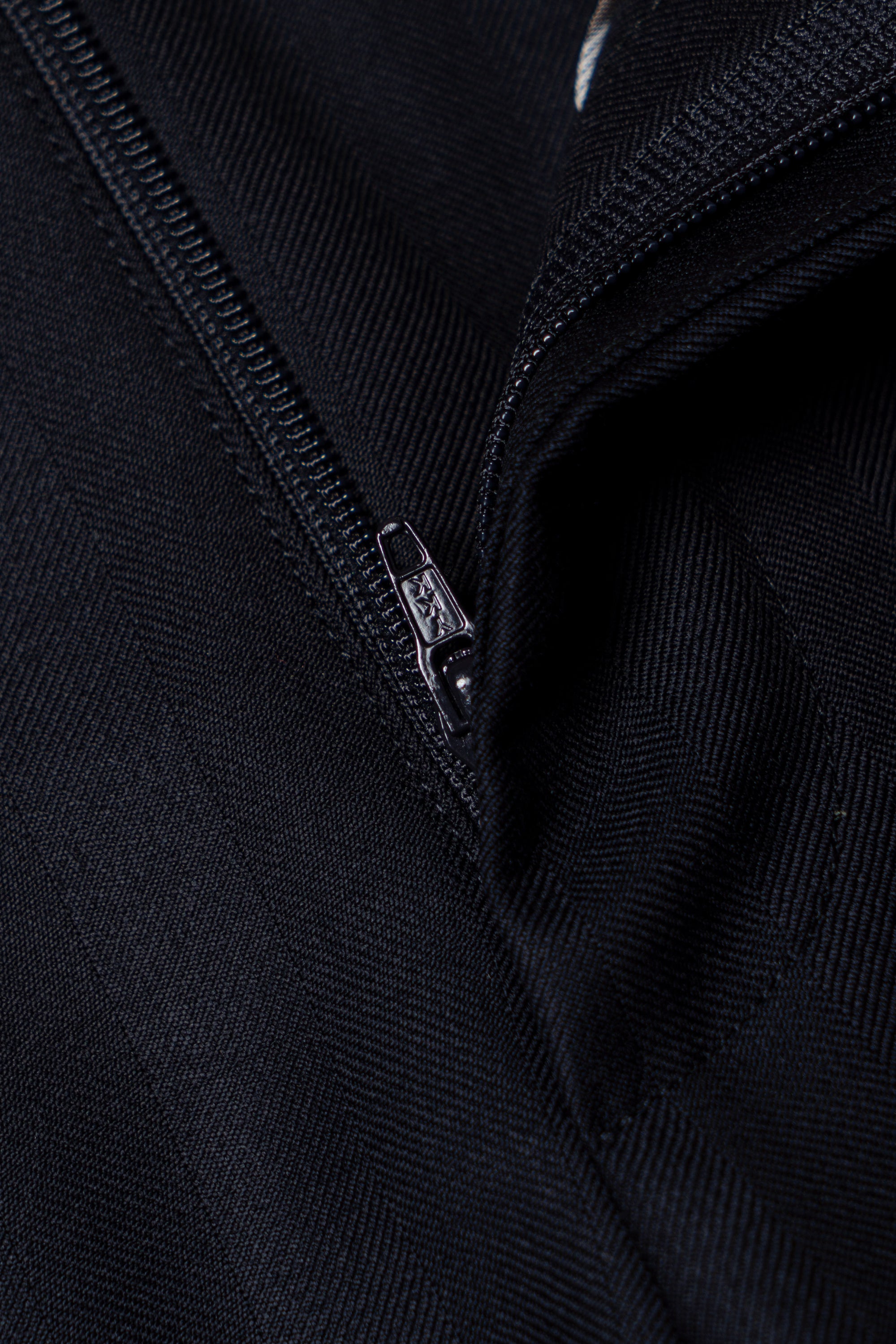 Navy Herringbone 120s Wool Suit #385