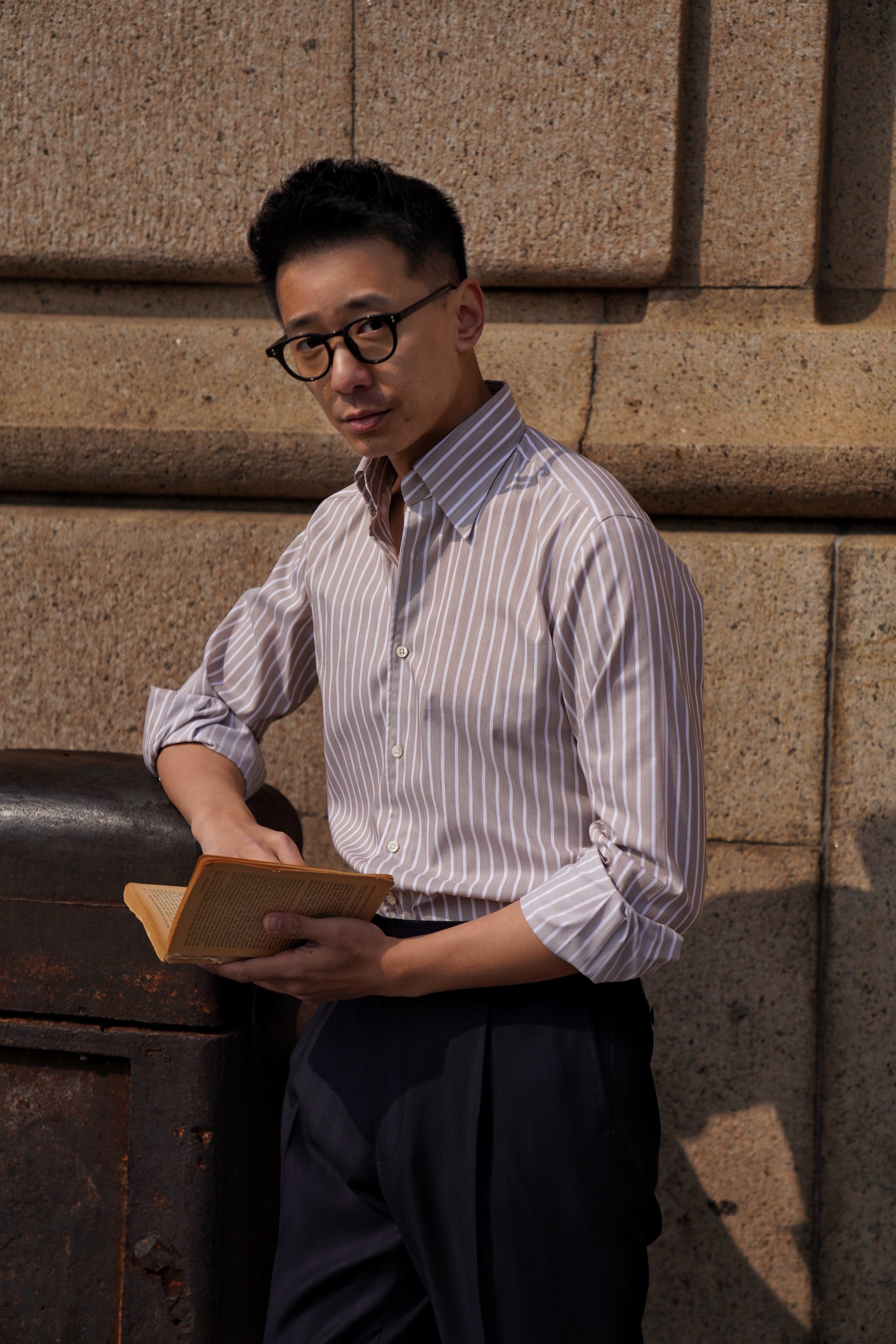 MTO Stipe Cotton Shirt #437 #438