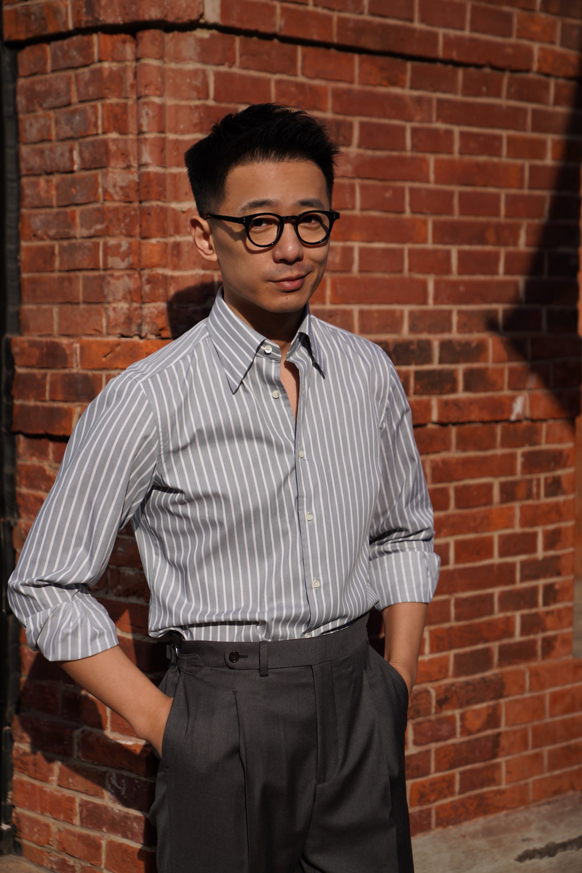 MTO Stipe Cotton Shirt #437 #438