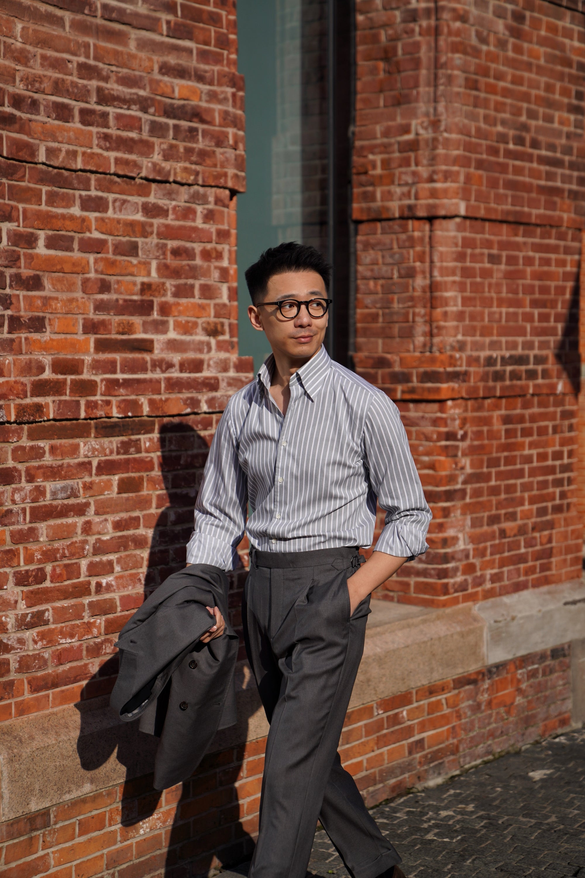 MTO Stipe Cotton Shirt #437 #438