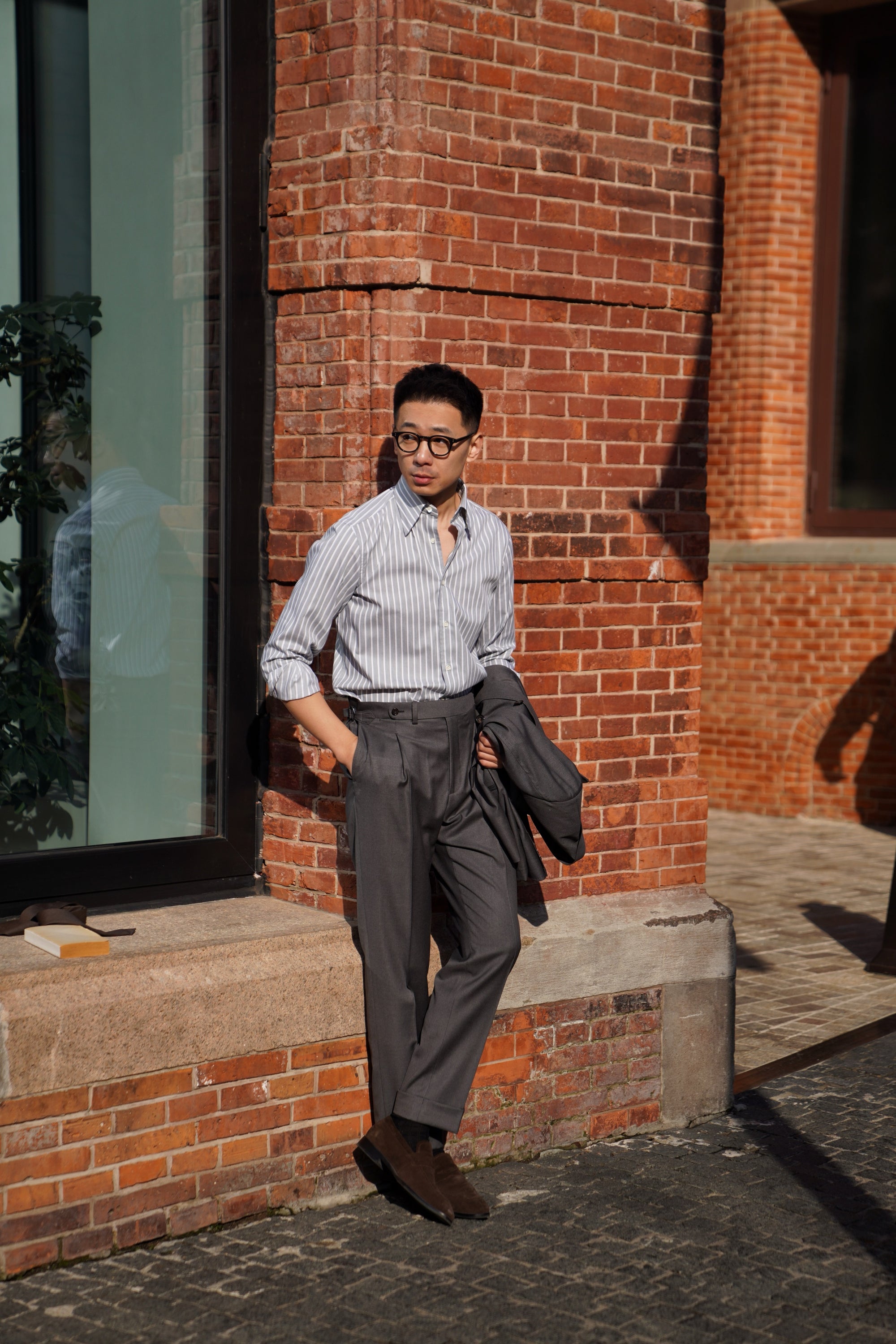 MTO Stipe Cotton Shirt #437 #438
