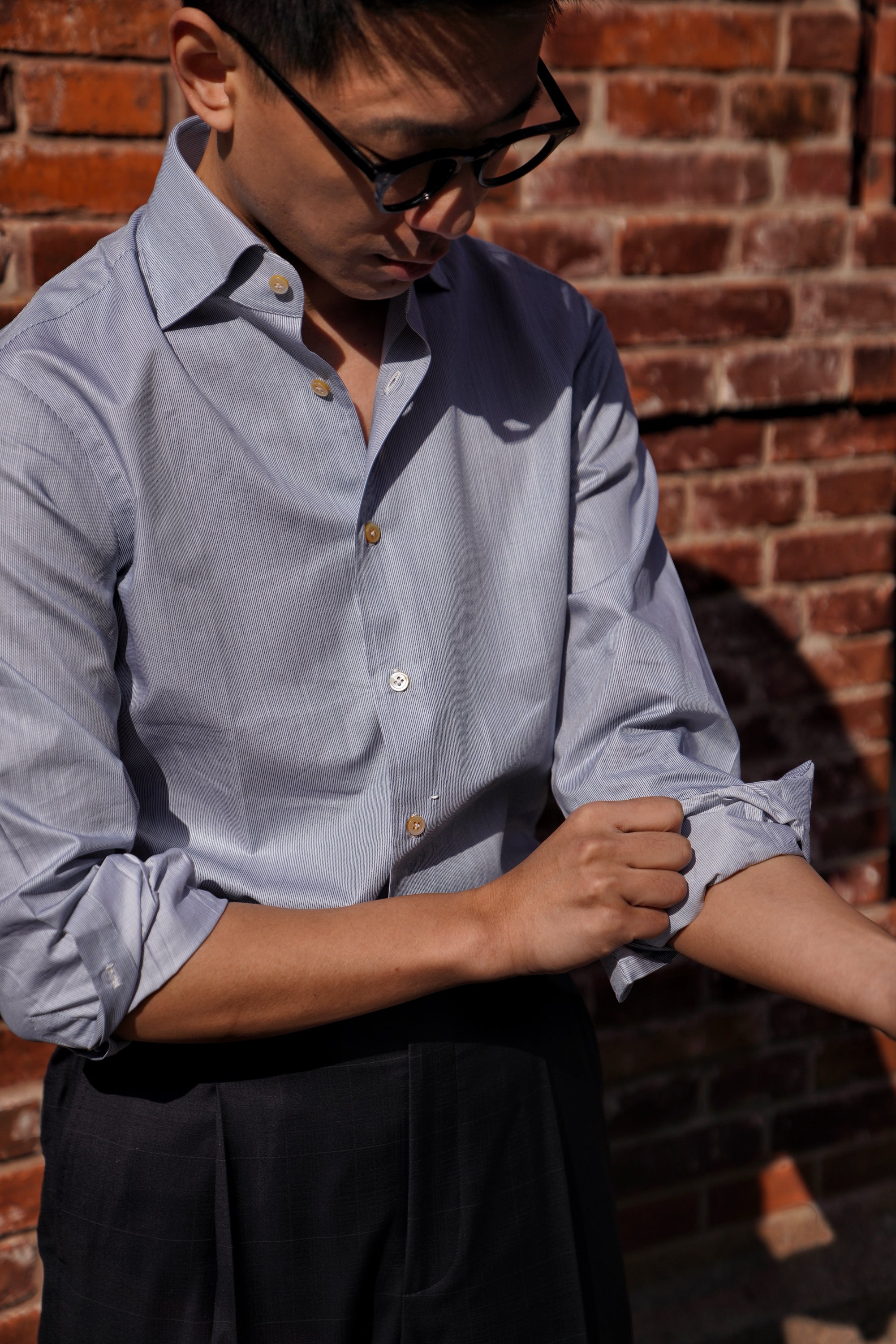 MTO Hand-stitched Stripe Shirt #32 #33