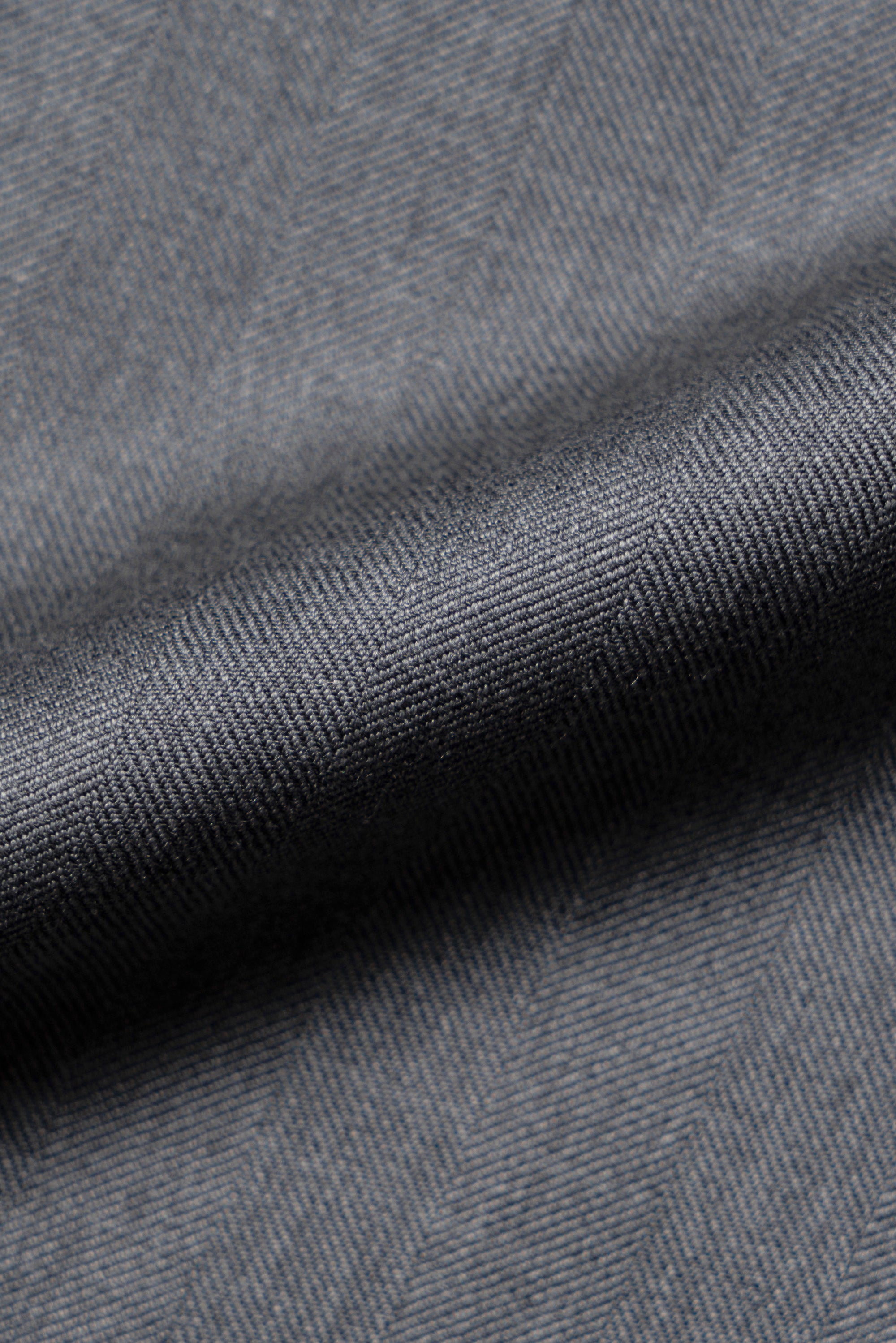 MTO Grey Herringbone 120s Wool Suit #384