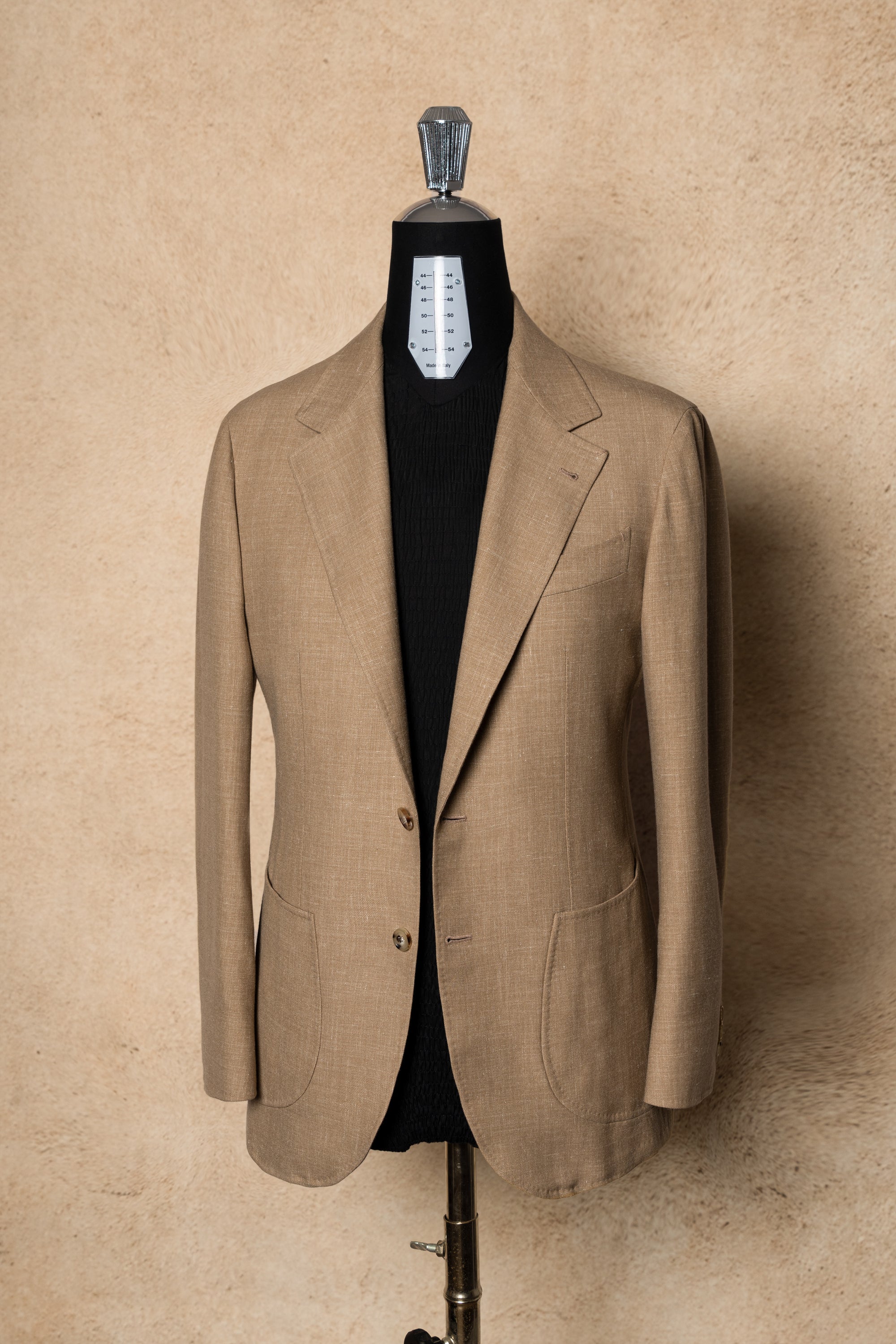 MTO Ochre Melange Cashmere Silk Jacket #382