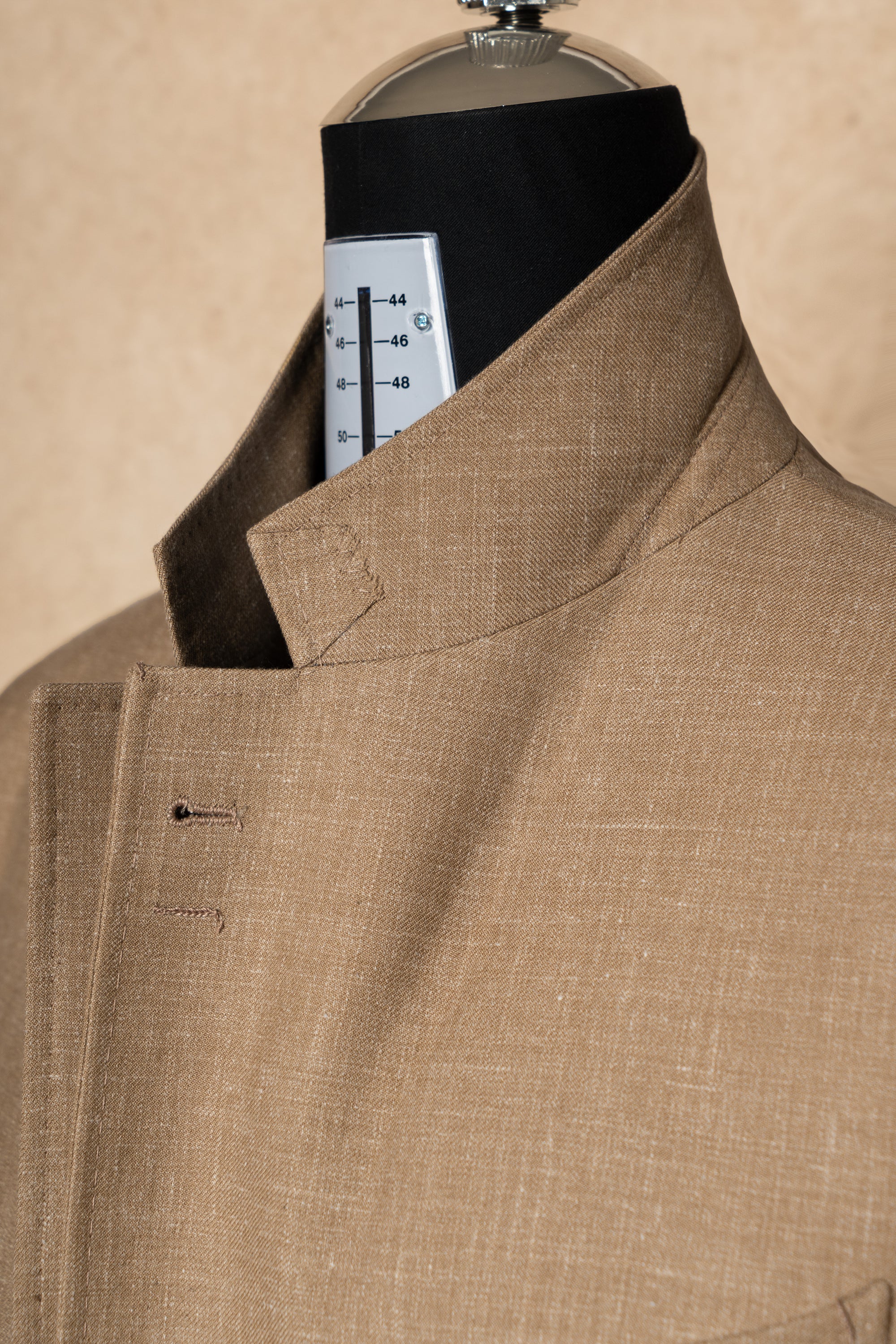 MTO Ochre Melange Cashmere Silk Jacket #382