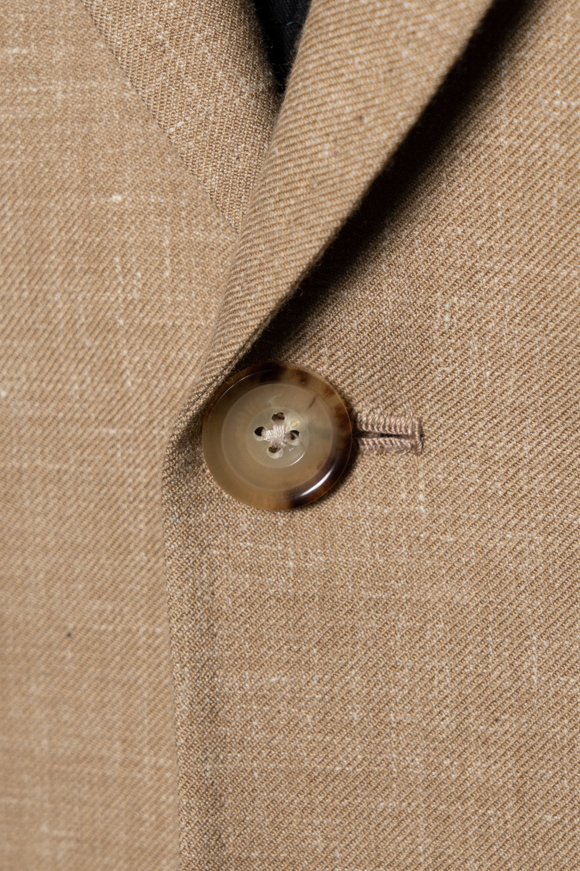 MTO Ochre Melange Cashmere Silk Jacket #382