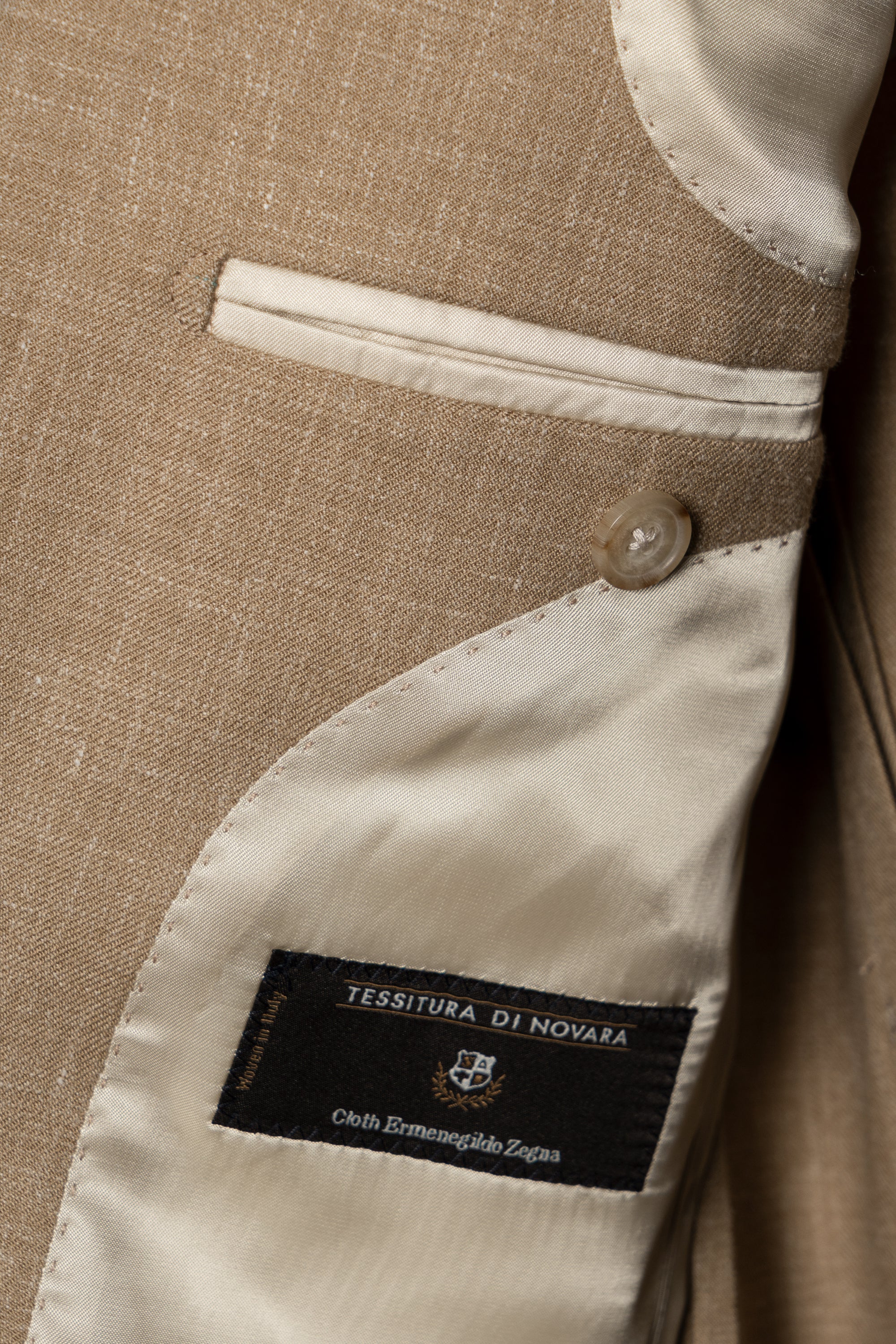 MTO Ochre Melange Cashmere Silk Jacket #382