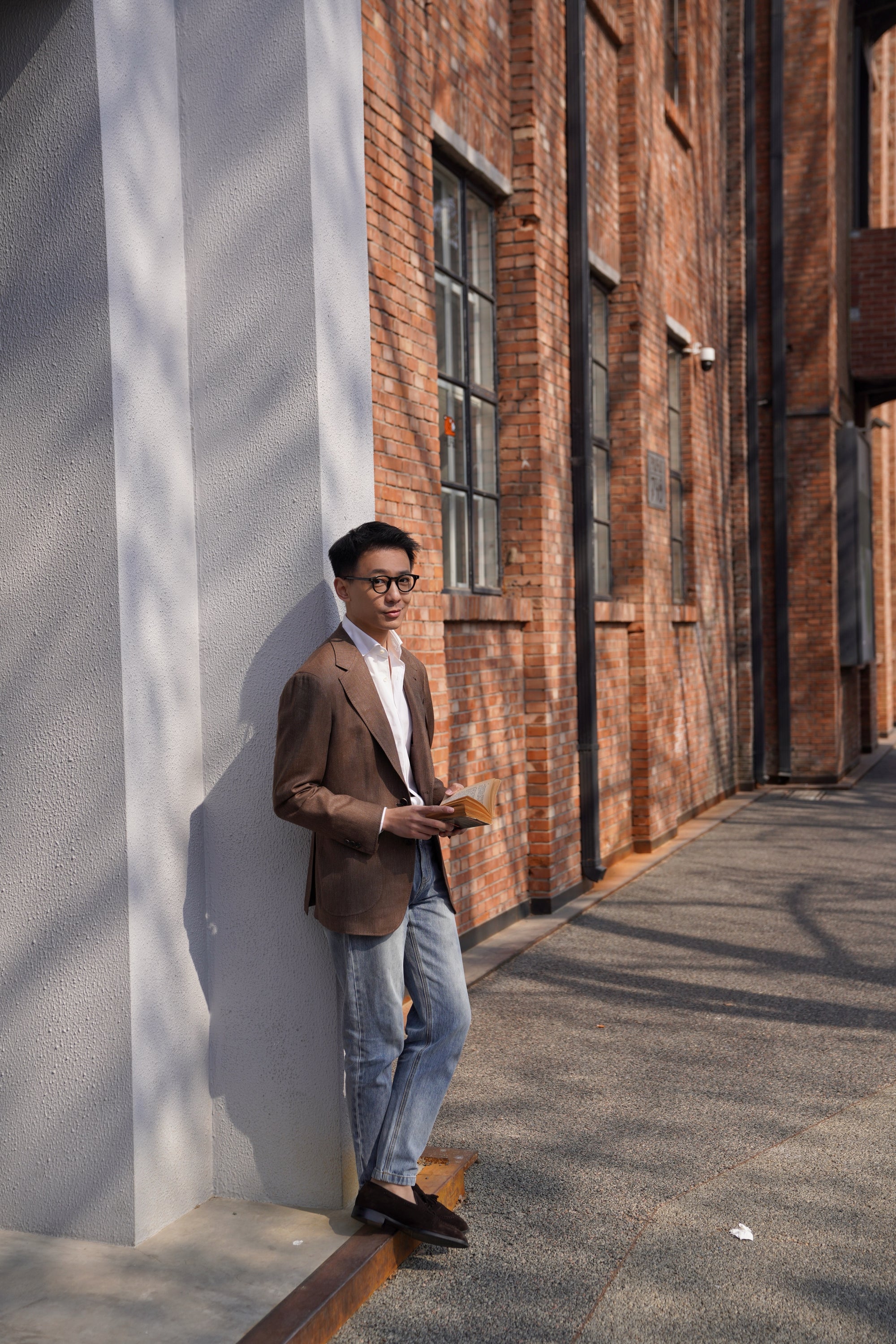 MTO Mocha Cashmere Silk Linen Jacket #379