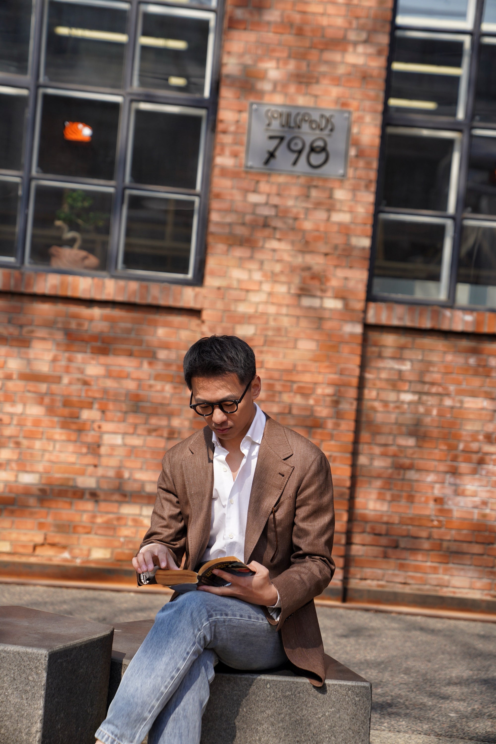 MTO Mocha Cashmere Silk Linen Jacket #379