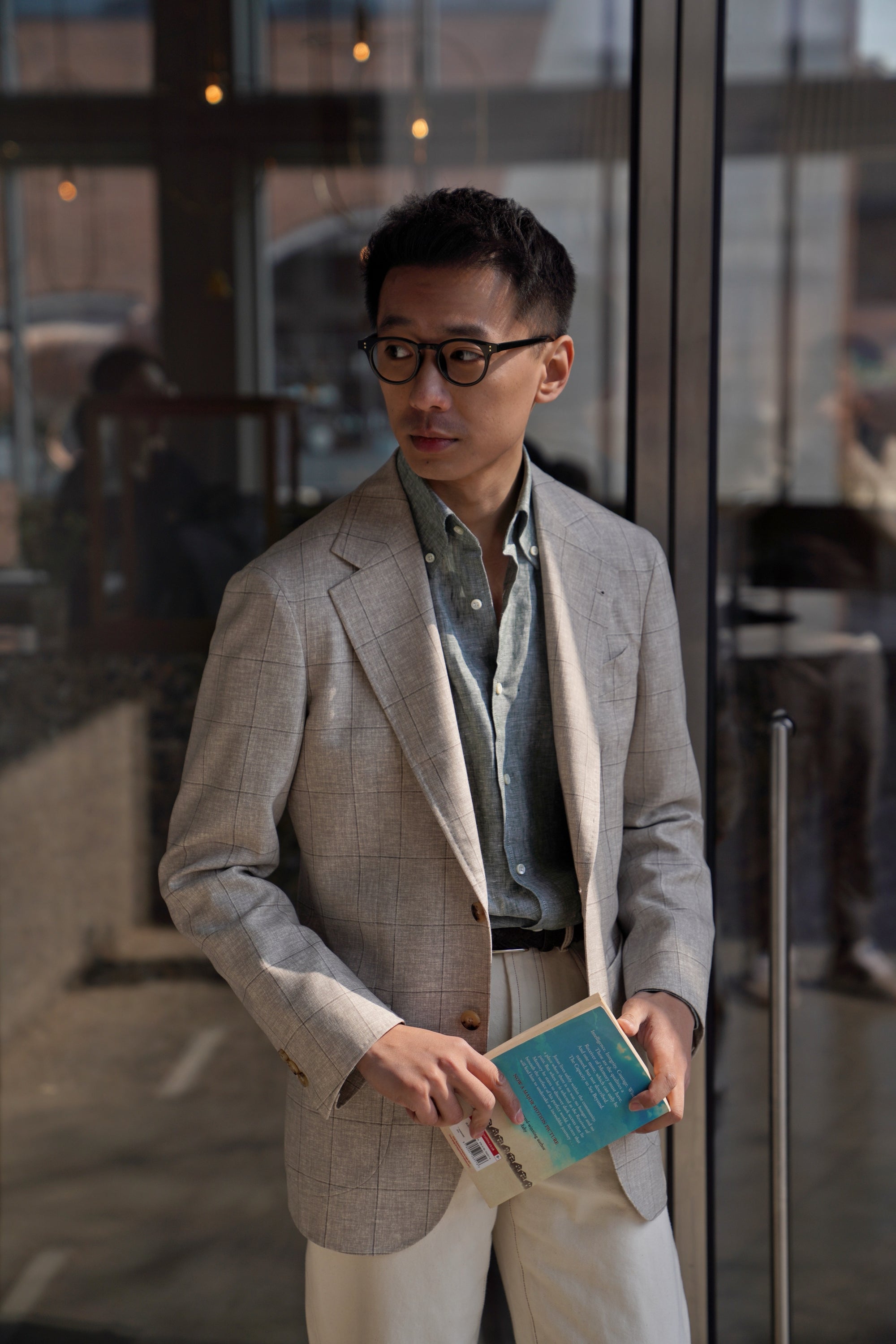 MTO Oatmeal Windowpane Jacket #319