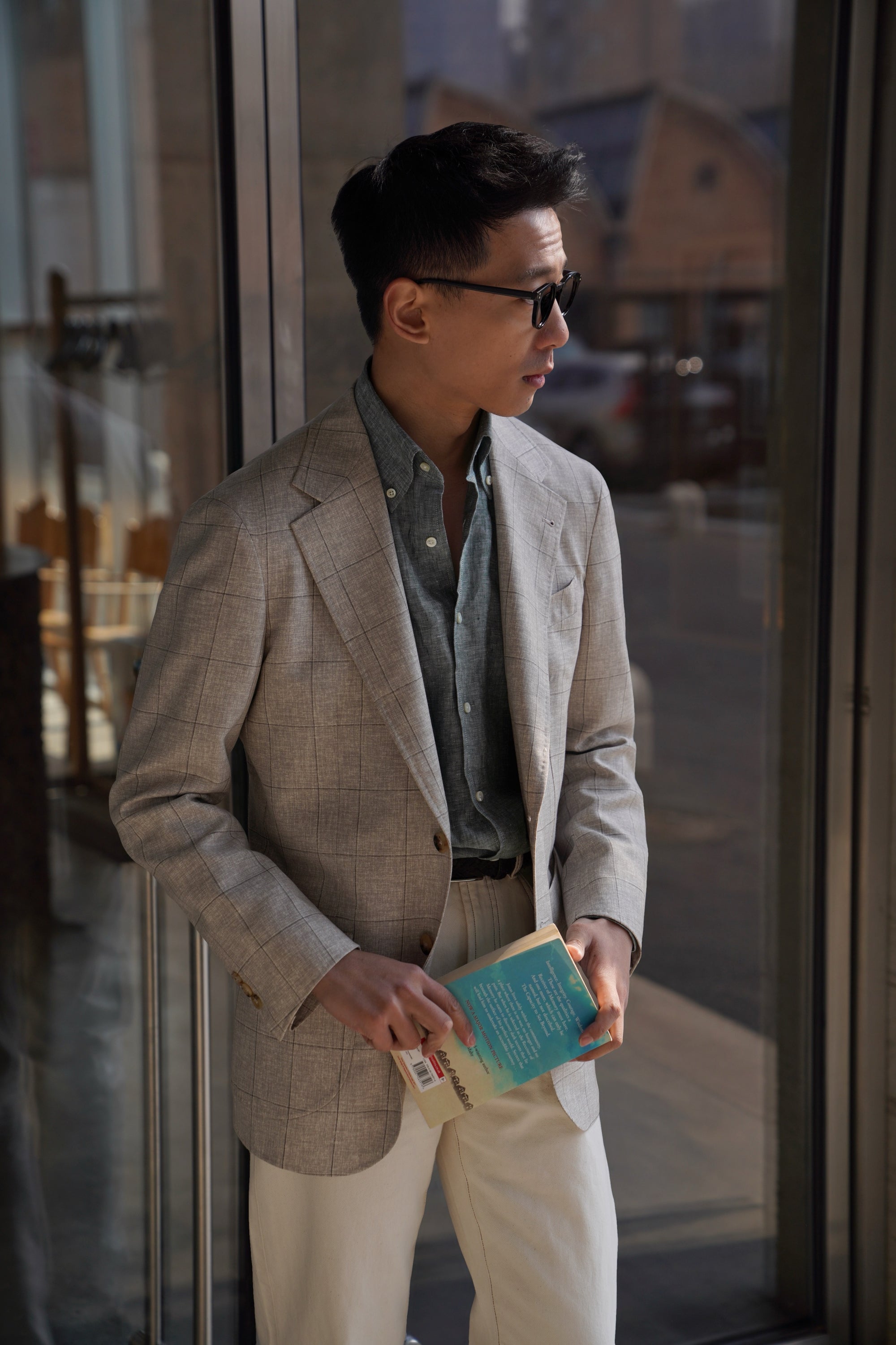 MTO Oatmeal Windowpane Jacket #319